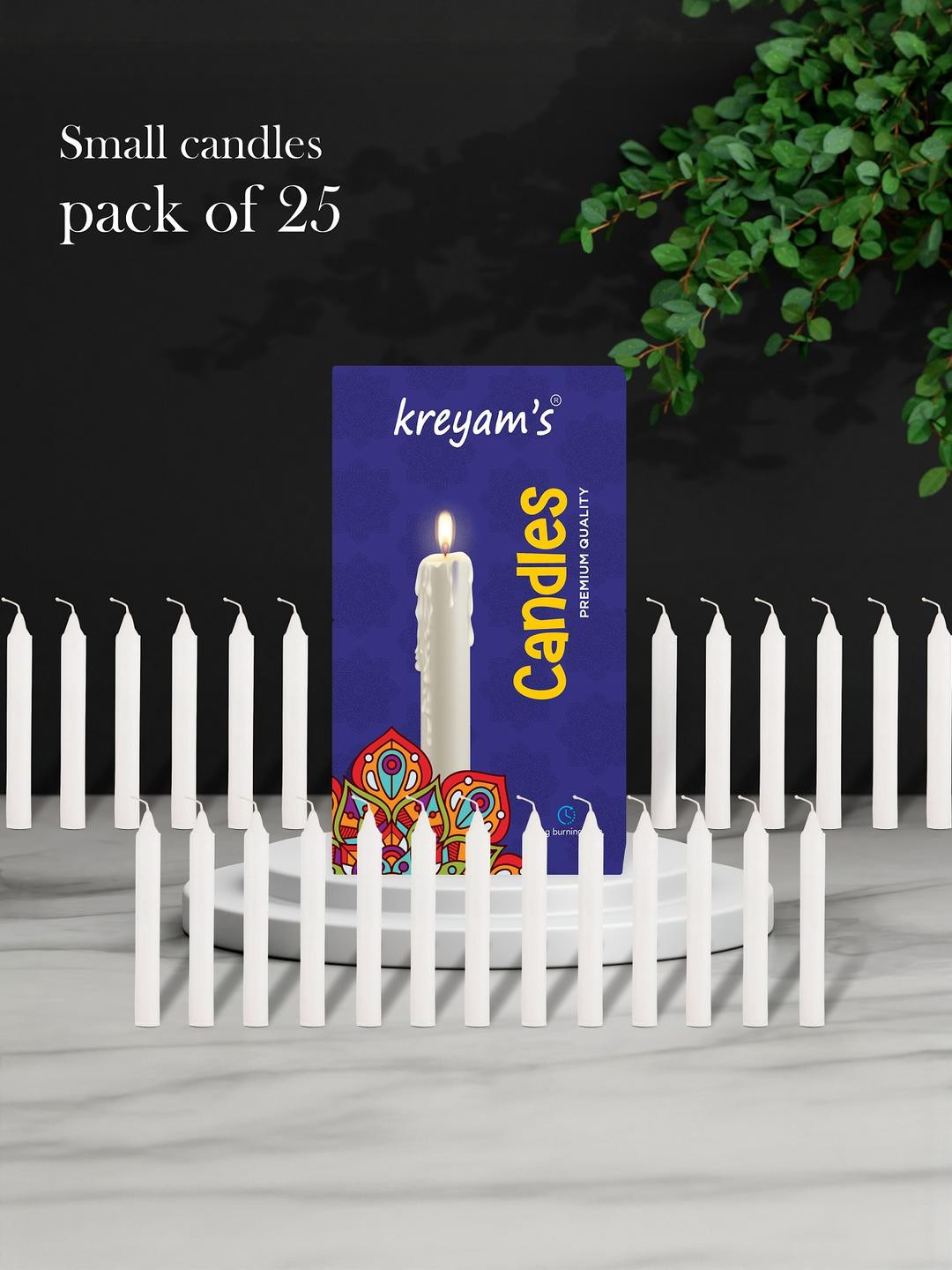 kreyam's 25 pieces Pillar Candle