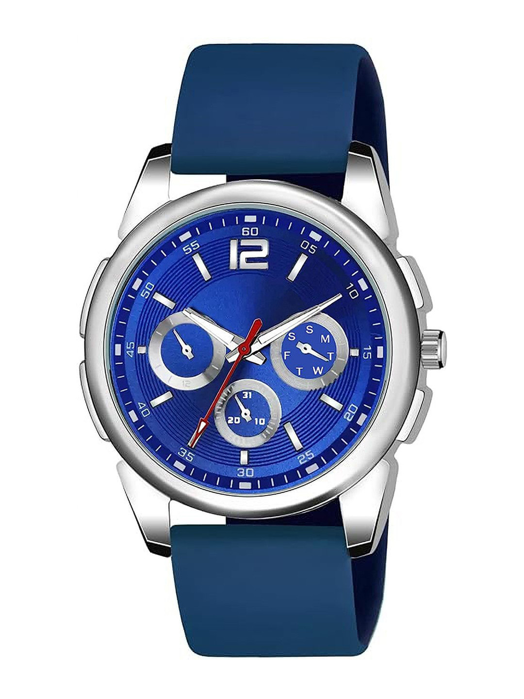 JUST LIKE Unisex Stainless Steel Analogue Watch Redo103 bkdial &gold silver belt watch