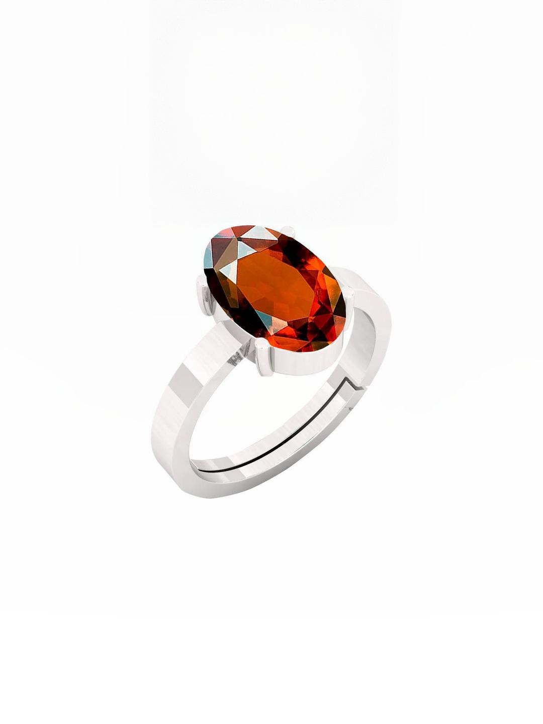 Barmunda gems  Men Silver Plated Bown Gem Studded Finger Ring