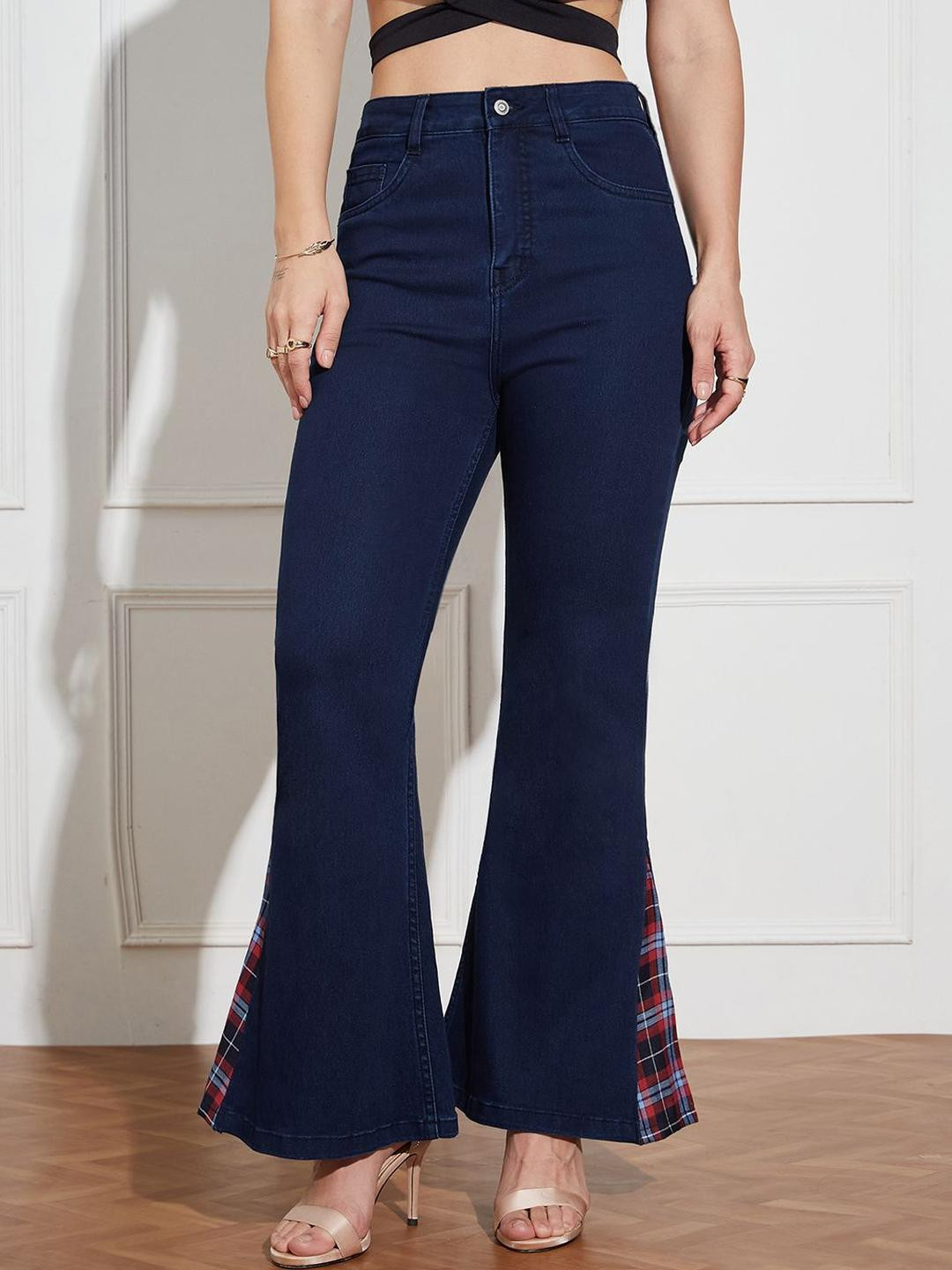 Miss Chase Demon Claw Women Bootcut High-Rise Stretchable Jeans