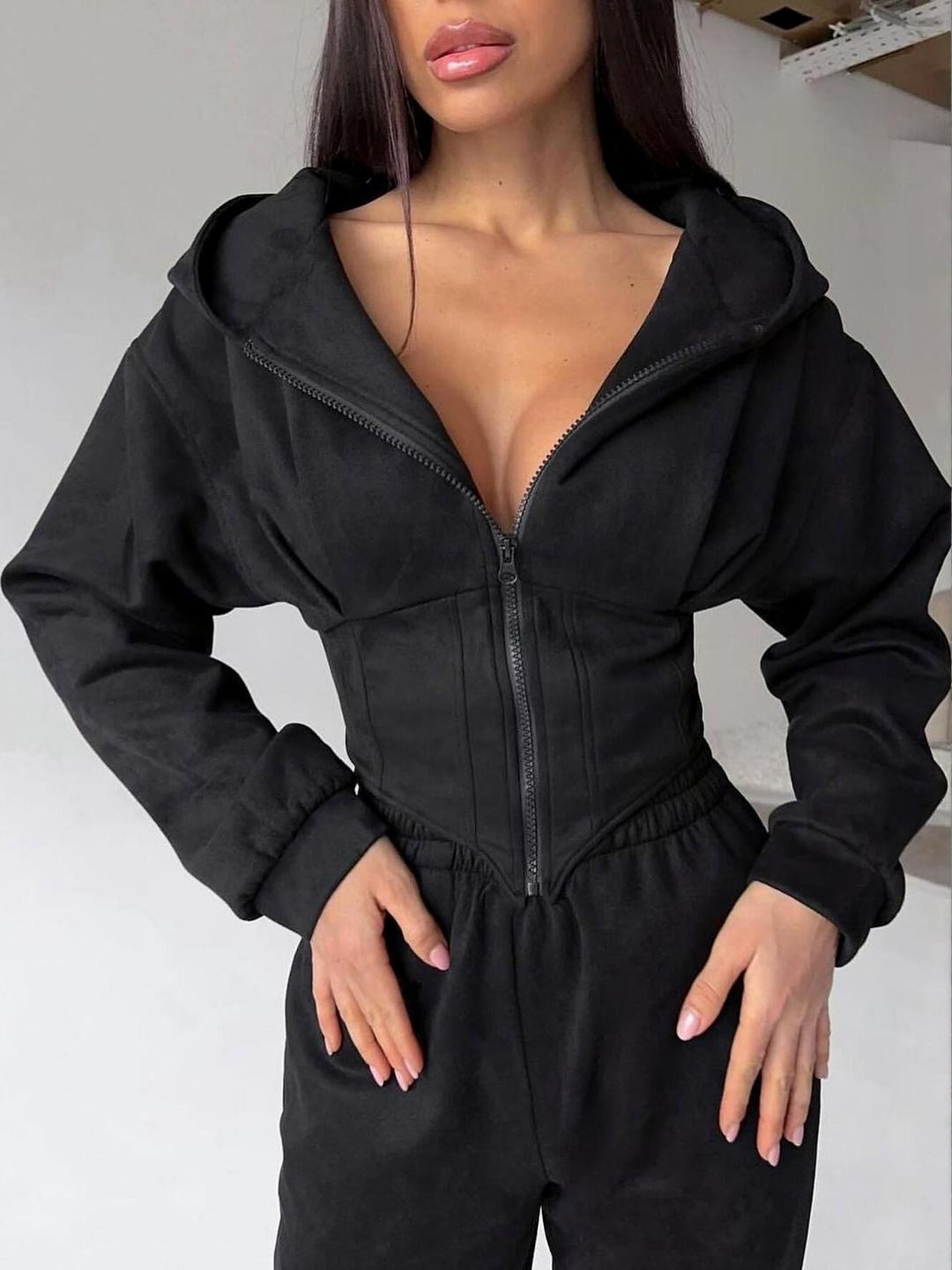 bebe Hooded Neck Sweatshirt With Joggers Co-Ords