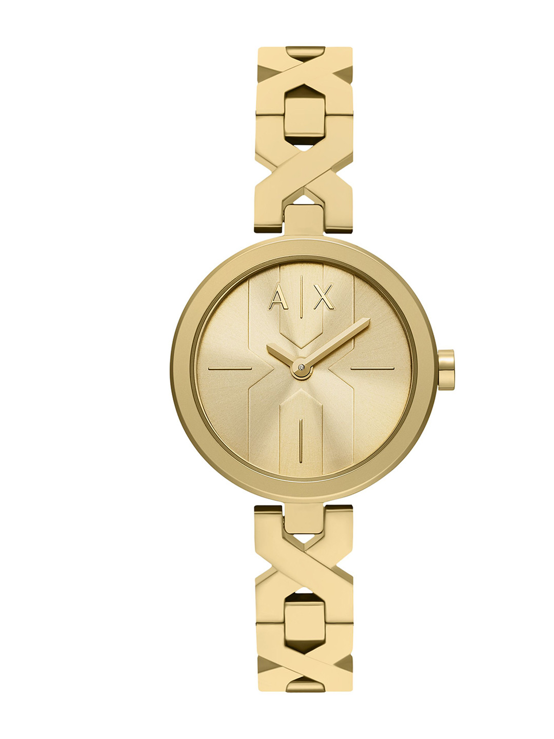 Armani Exchange Women Patterned Dial & Stainless Steel Straps Analogue Watch AX5831