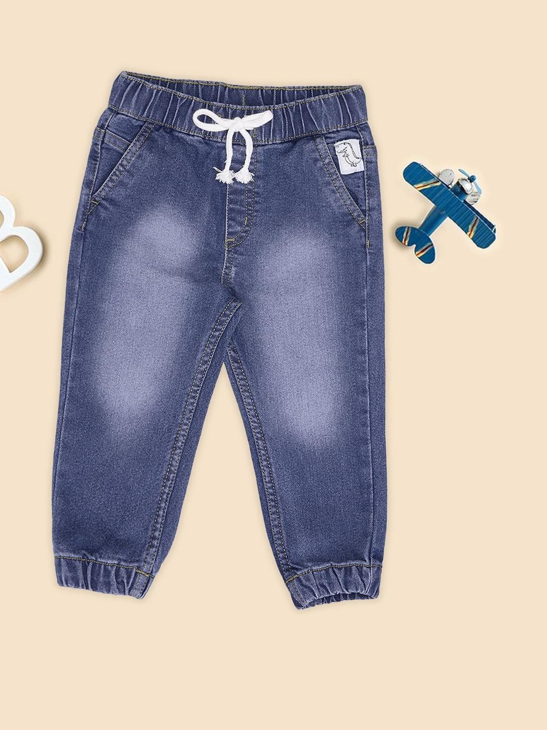 Pantaloons Baby Boys Jogger Clean Look Heavy Fade Jeans