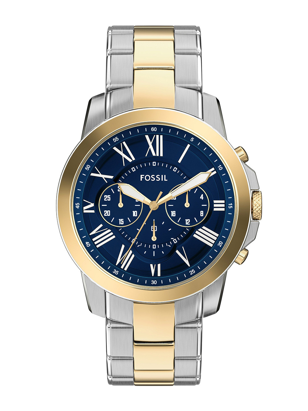 Fossil Grant Men Two Tone Analogue Watch FS6132