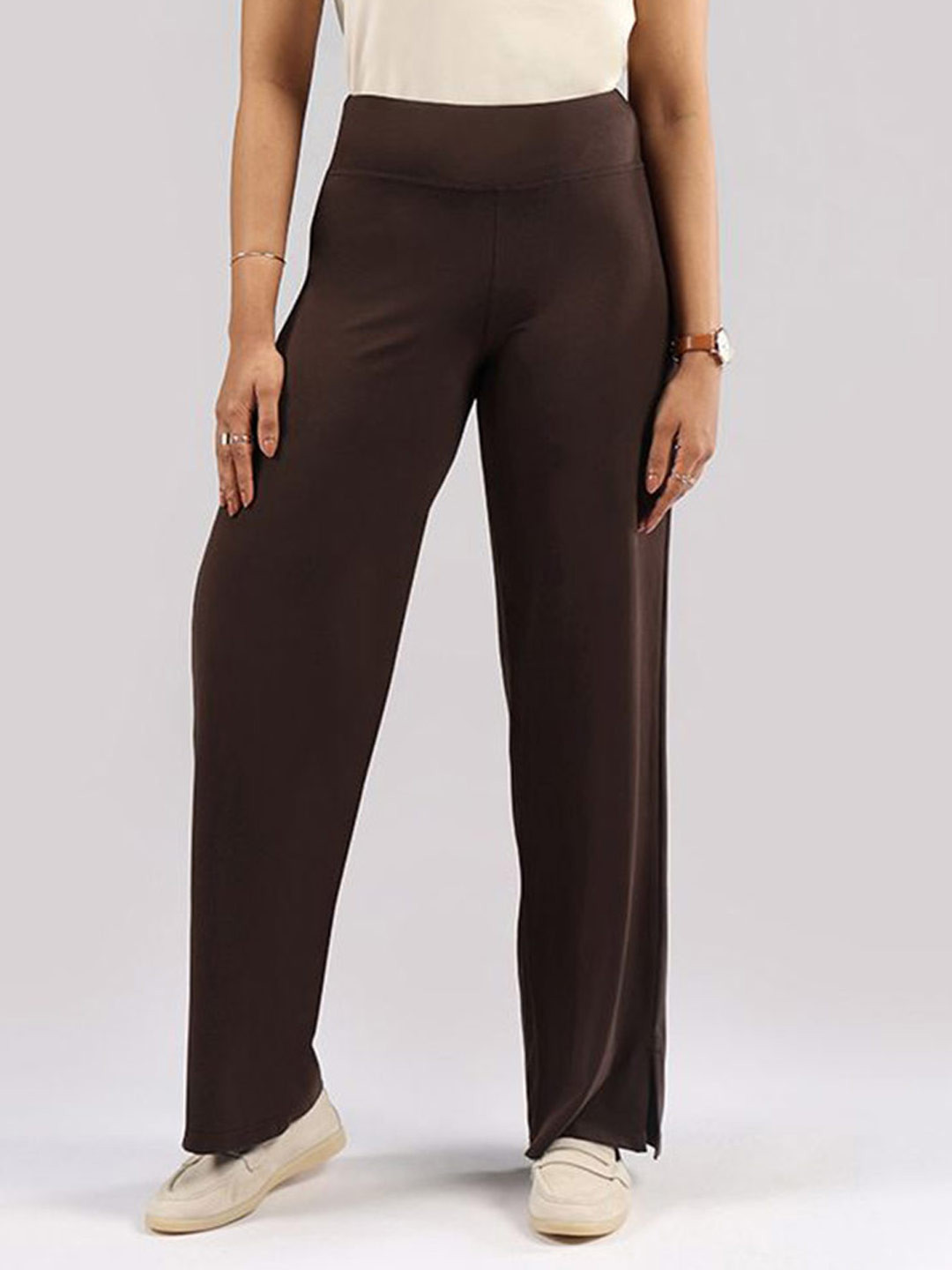 Blissclub AM:PM Women Original High-Rise Cotton Wide Leg Pants - Lite