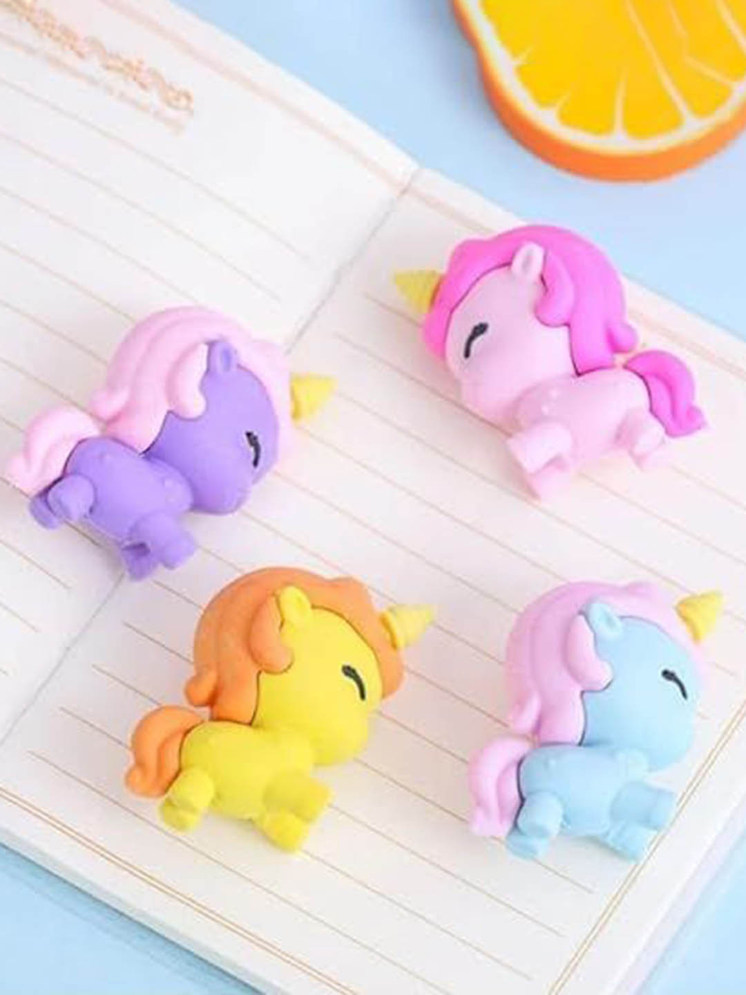Kalra Magic 2 Pieces Unicorn Erasers