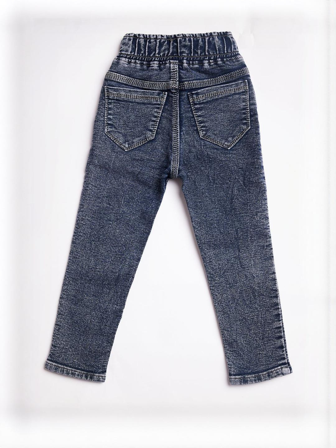Killer Boys Regular Fit Mid-Rise Organic Cotton Cropped Denim Jeans