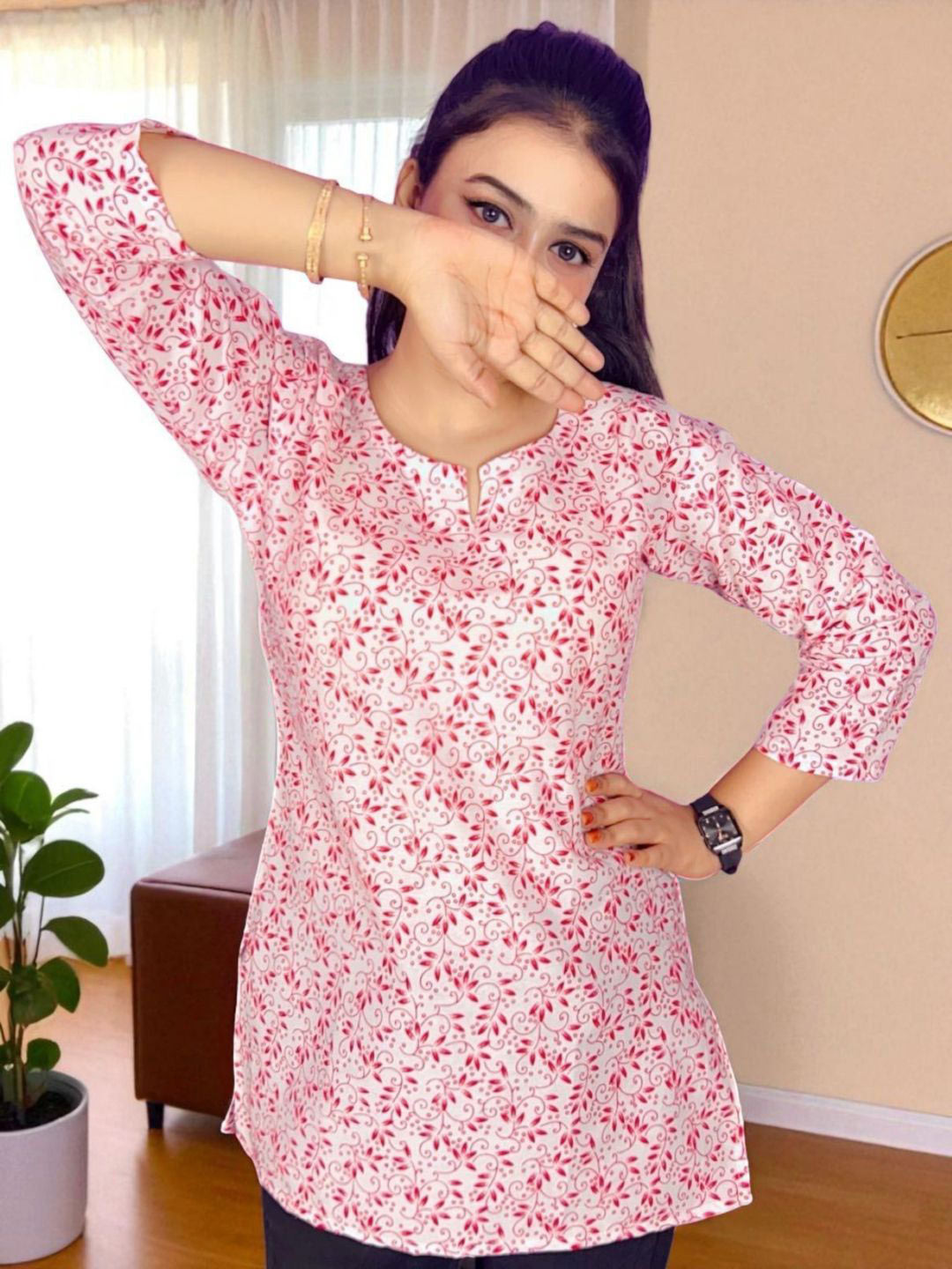 SHAZU TRENDS Floral Printed Kurti