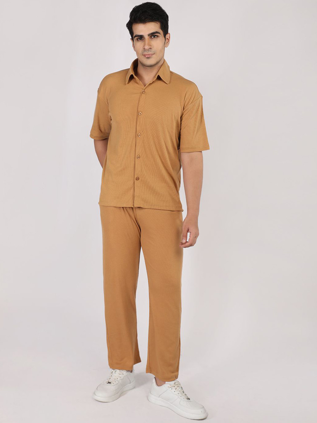 ETC Polo Neck Short Sleeve Shirt With Trousers Co-Ords