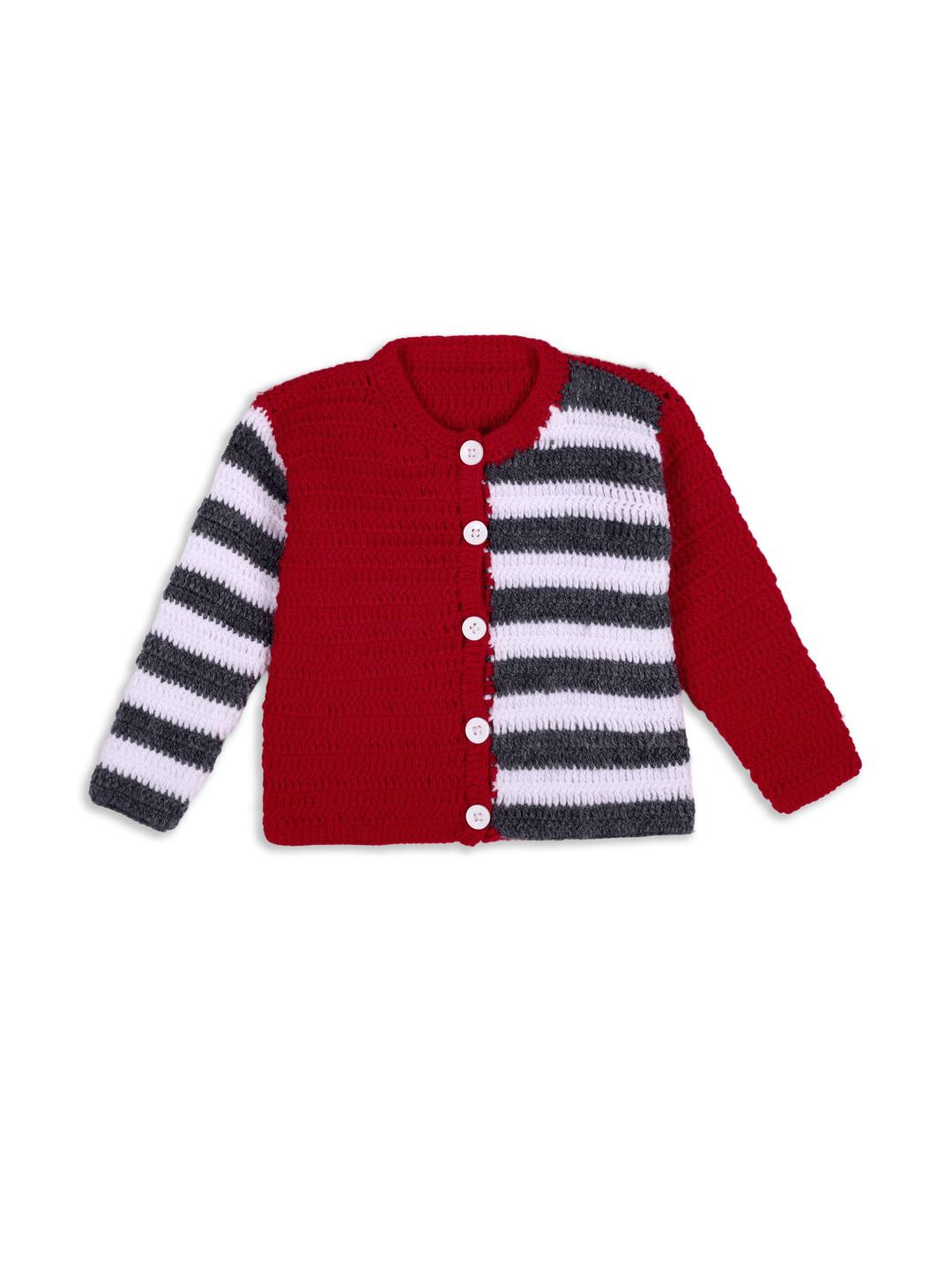 Muskan Kids Colourblocked Woollen Sweater Vest