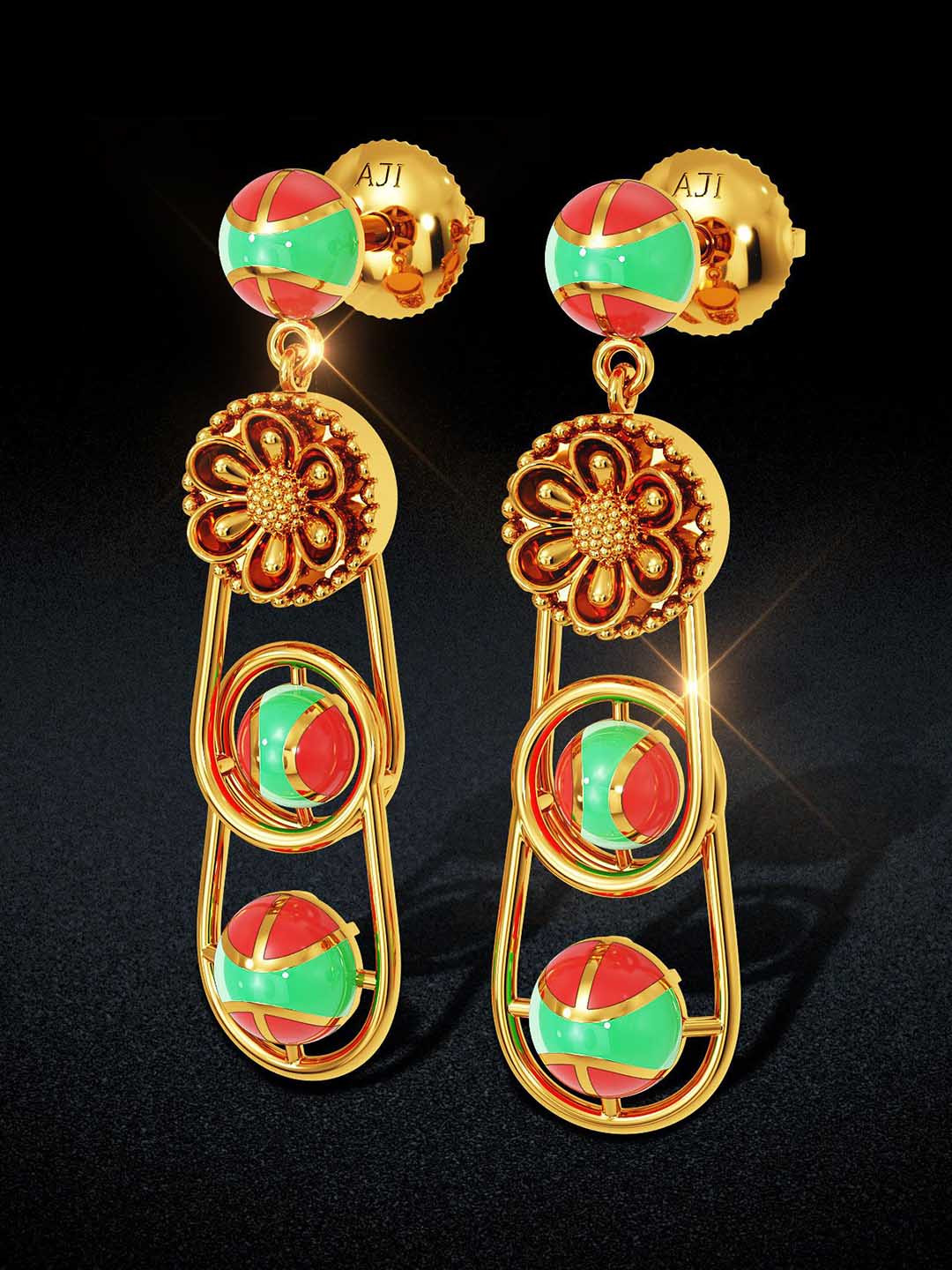 Joyalukkas Women Earrings Gold- 6.294 gms