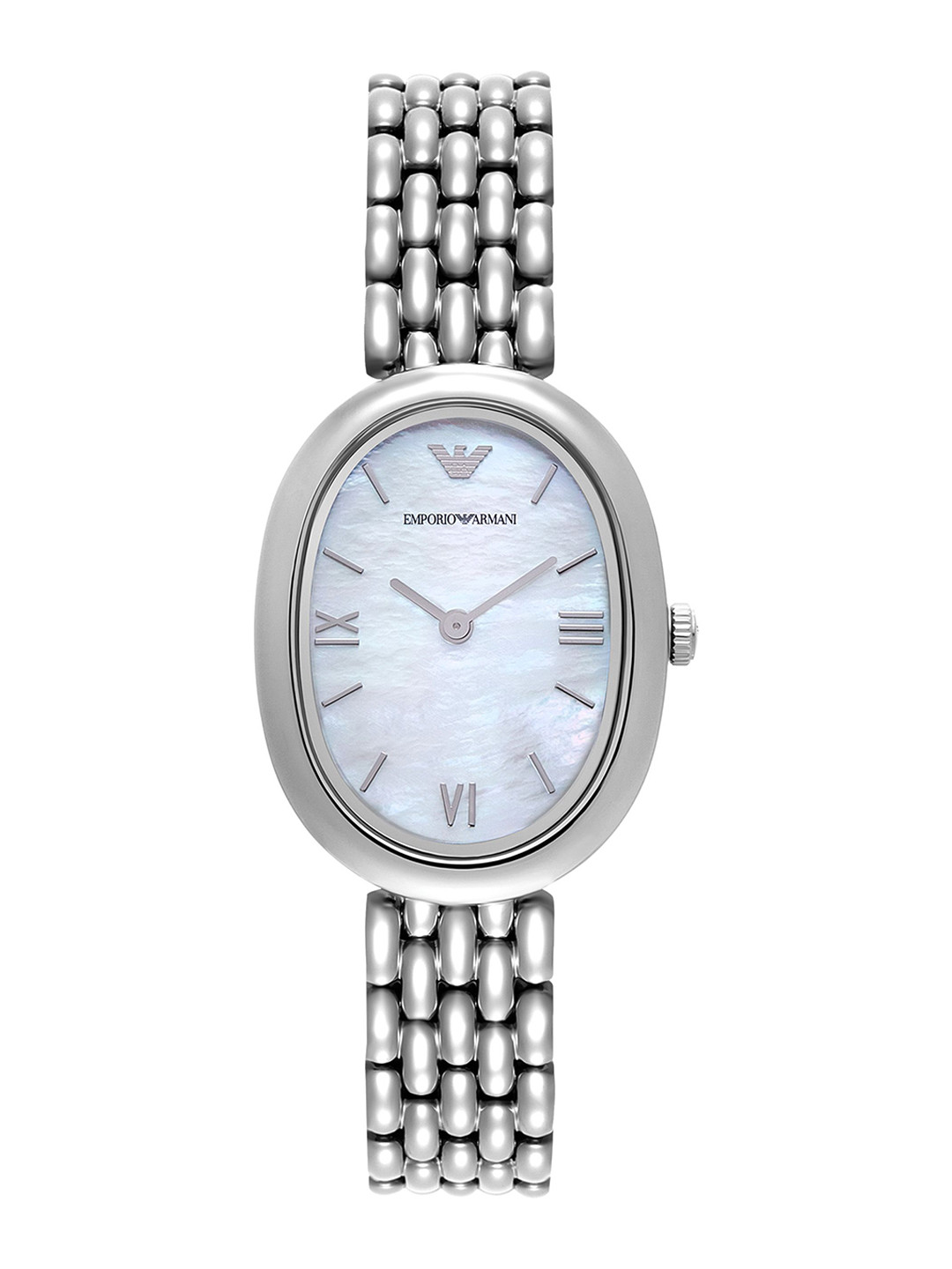 Emporio Armani Women Mother of Pearl Dial & Stainless Steel Straps Watch AR11706