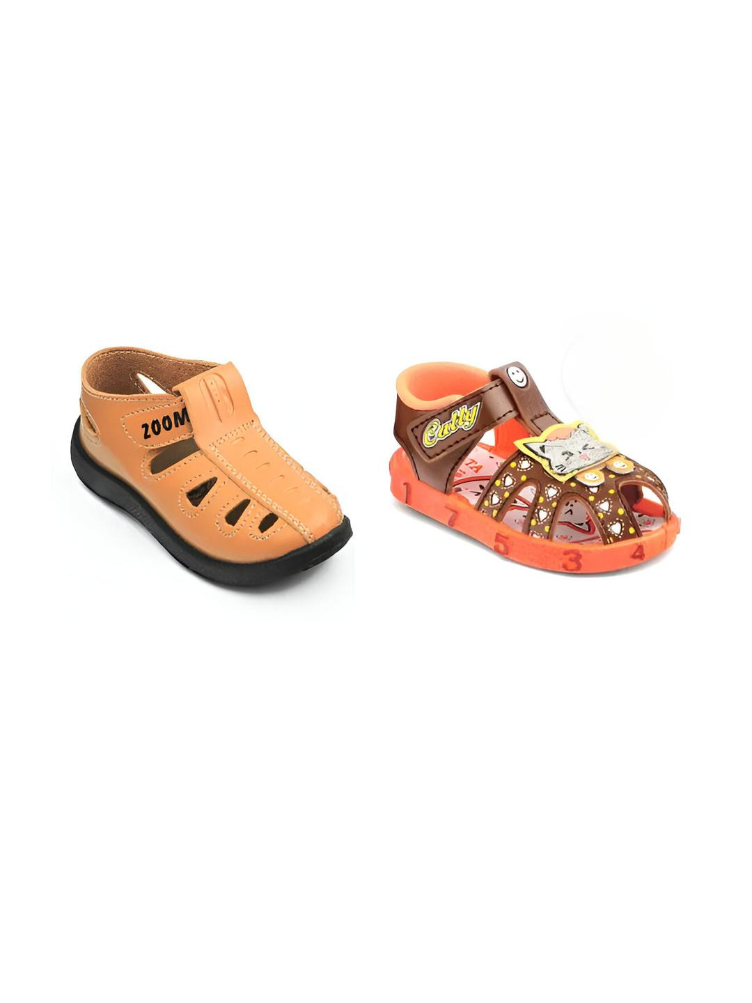 ROTATION Pack of 2 Unisex Kids PU Sandals