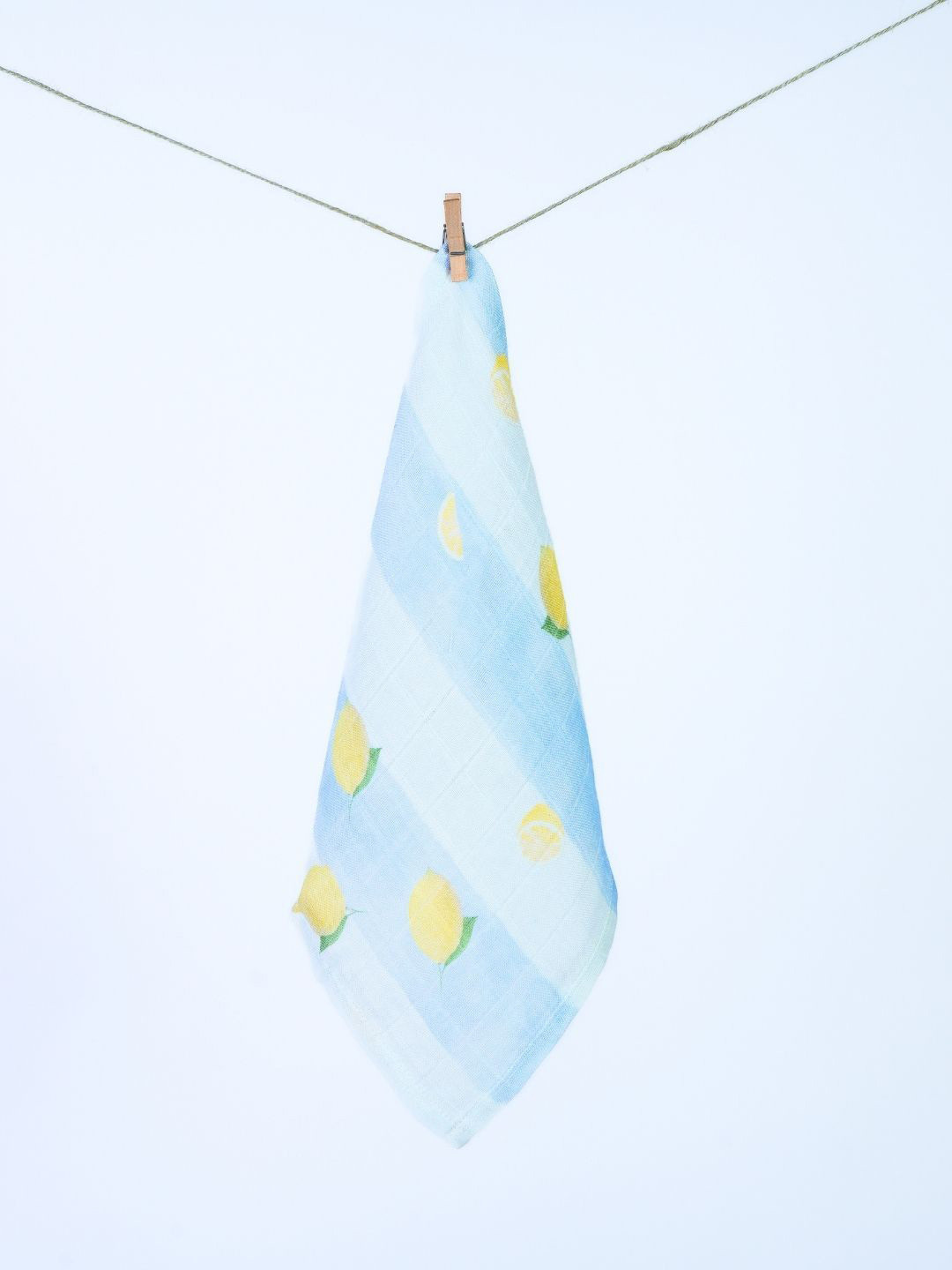 cocoon care Blue & White Print Bamboo Cotton Face Towel