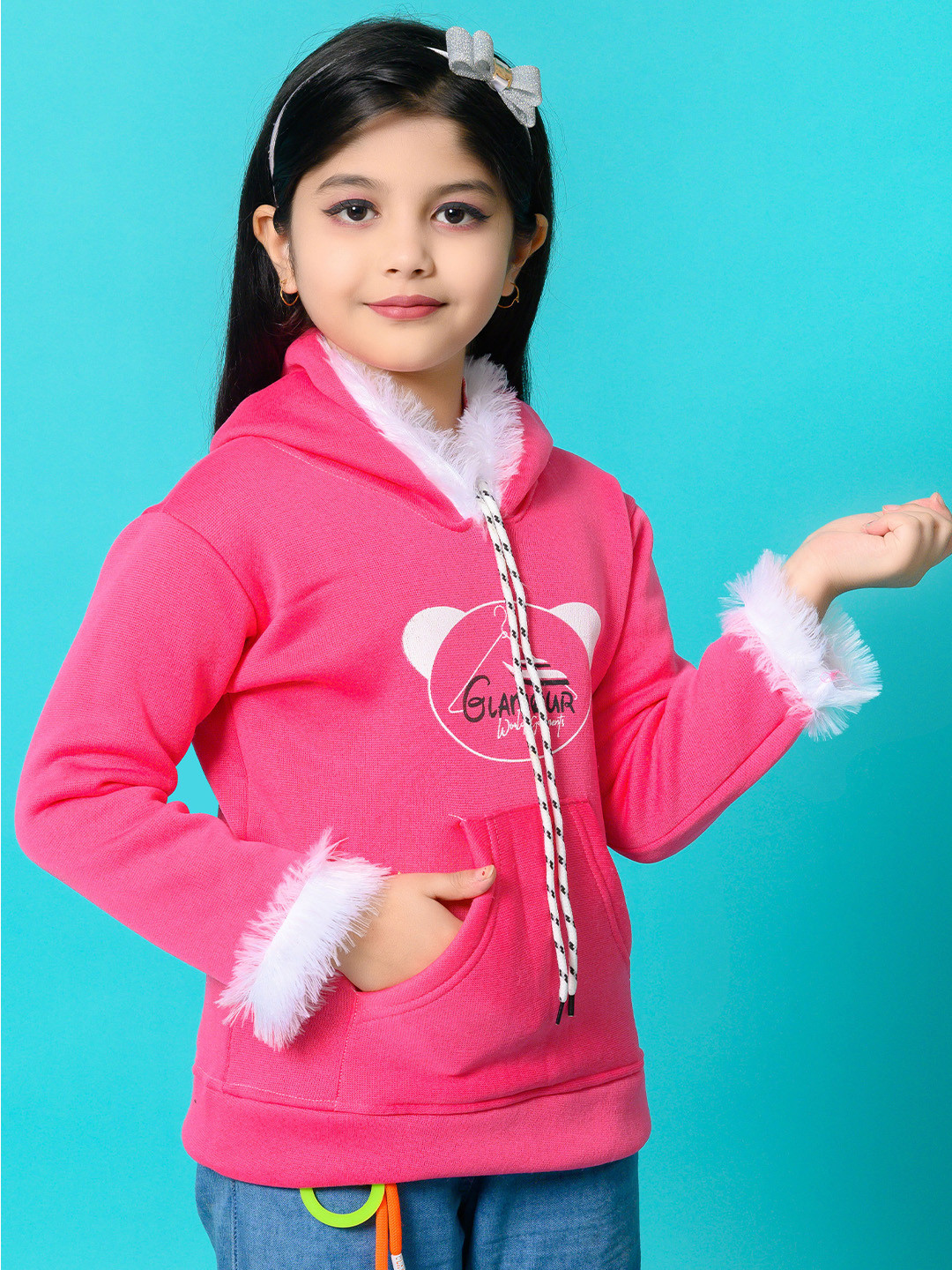 GLAMOUR WORLD GARMENTS Unisex Kids Printed Woollen Pullover