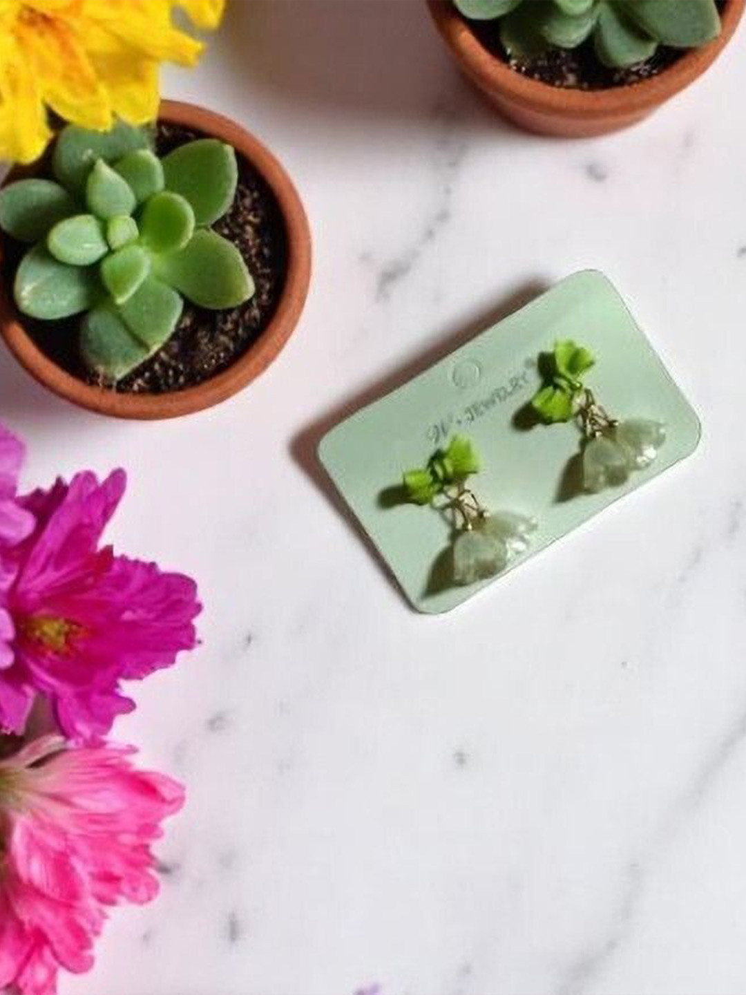 CIKIT Floral Drop Earrings