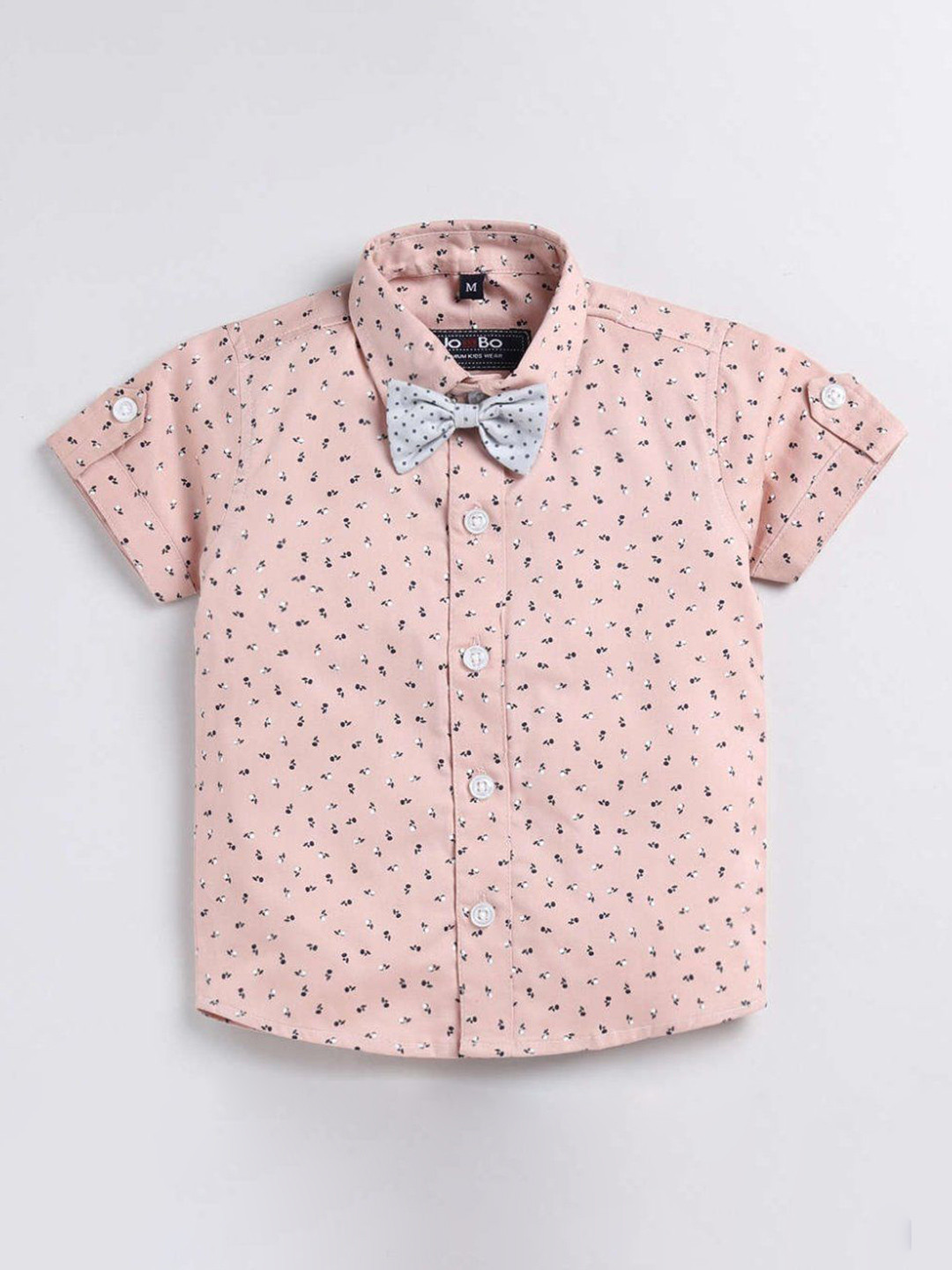 WINSWORLD ENTERPRISE Kids Printed Spraed Collar Short Sleeves Shirt With Shorts