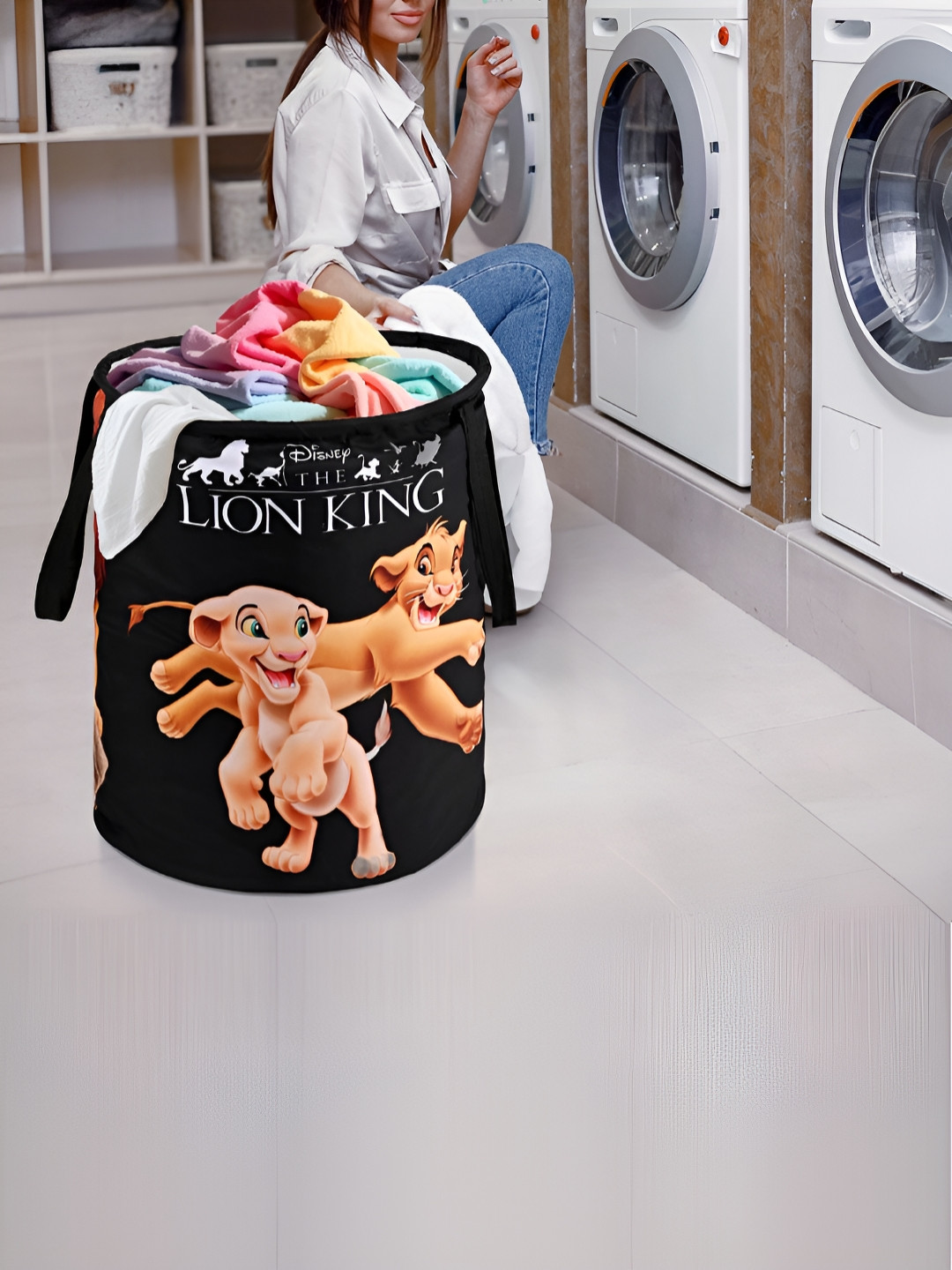 YK Kids Black & Brown Disney Lion King Printed Foldable Multi-Utility Organisers