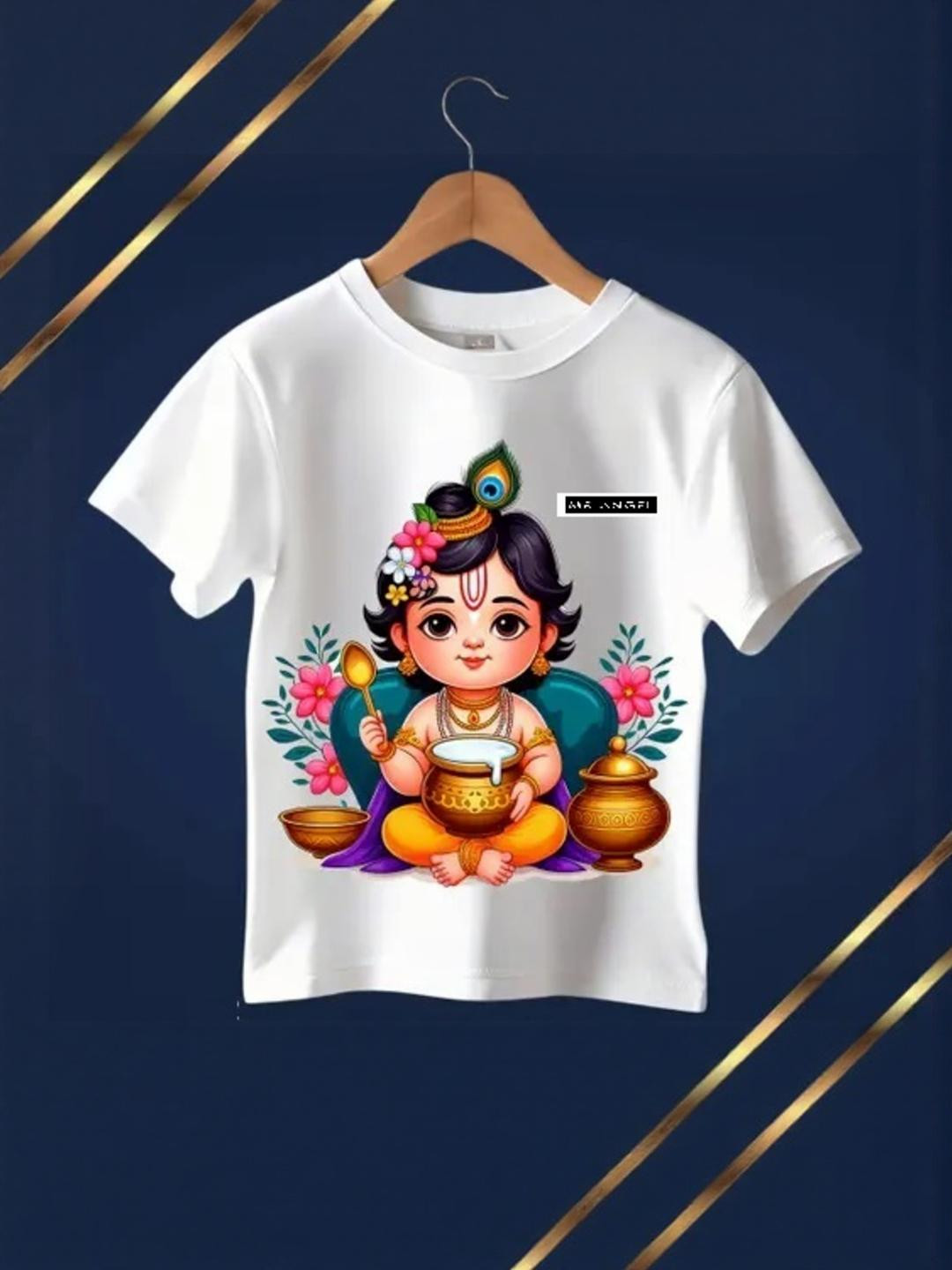 MR ANGEL Kids White Tshirts