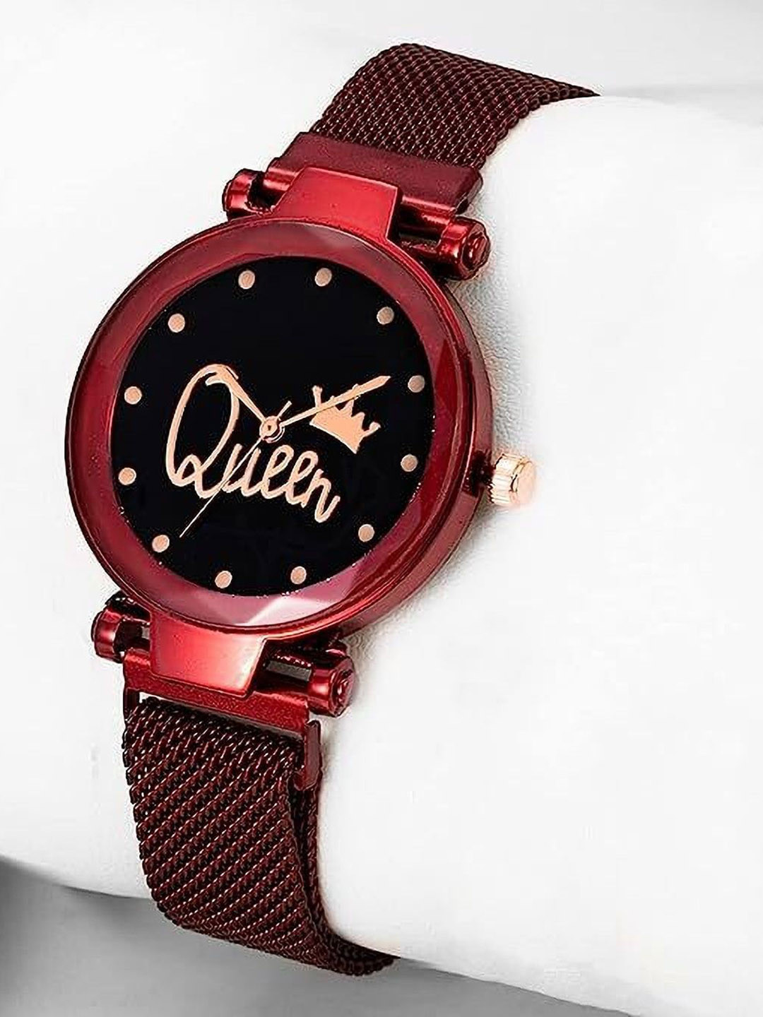 JUST LIKE Women Embellished Dial & Straps Analogue Watch 73-lal DIl pu-black