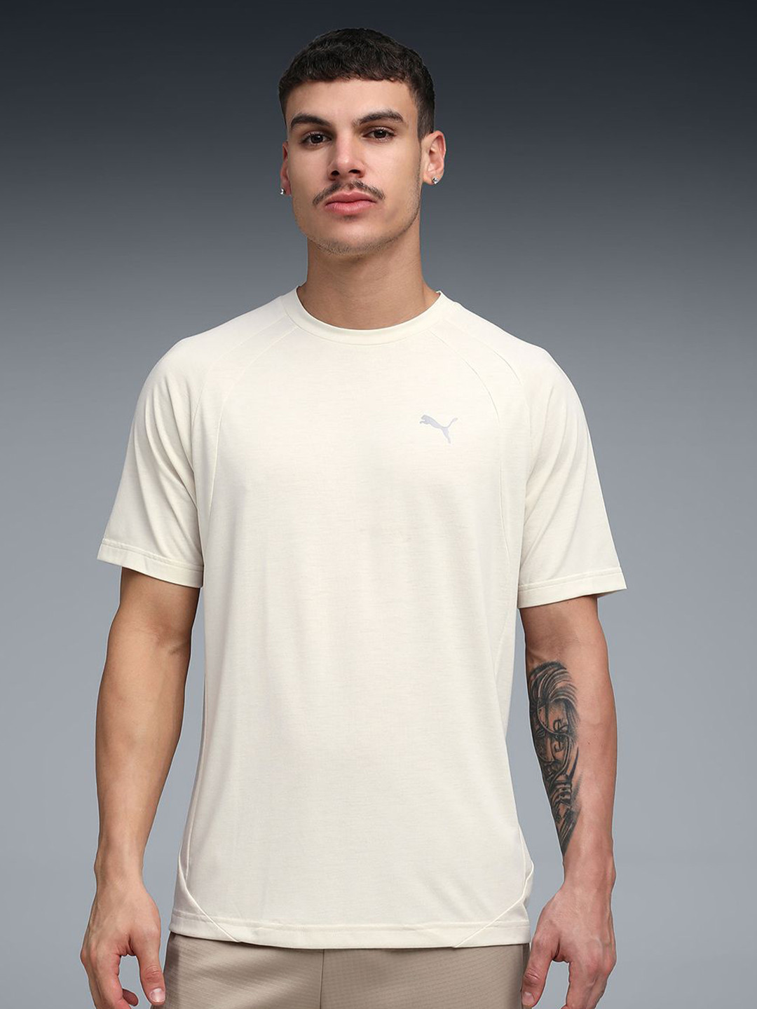 Puma Evostripe Raglan Sleeves Crew Neck T-shirt
