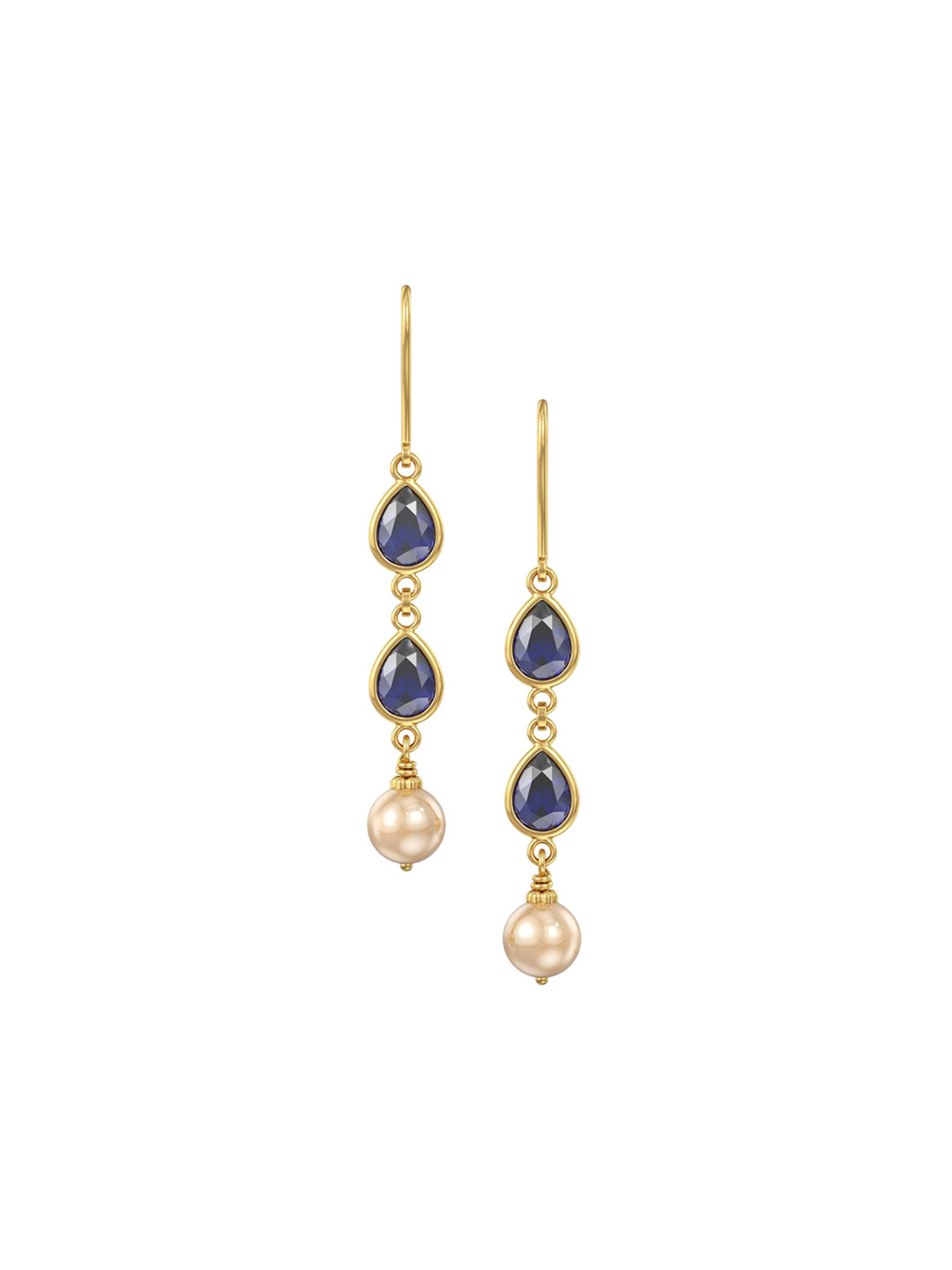 Joyalukkas Stunning Dark Sapphire Gesmtone Earring-2.62 gms