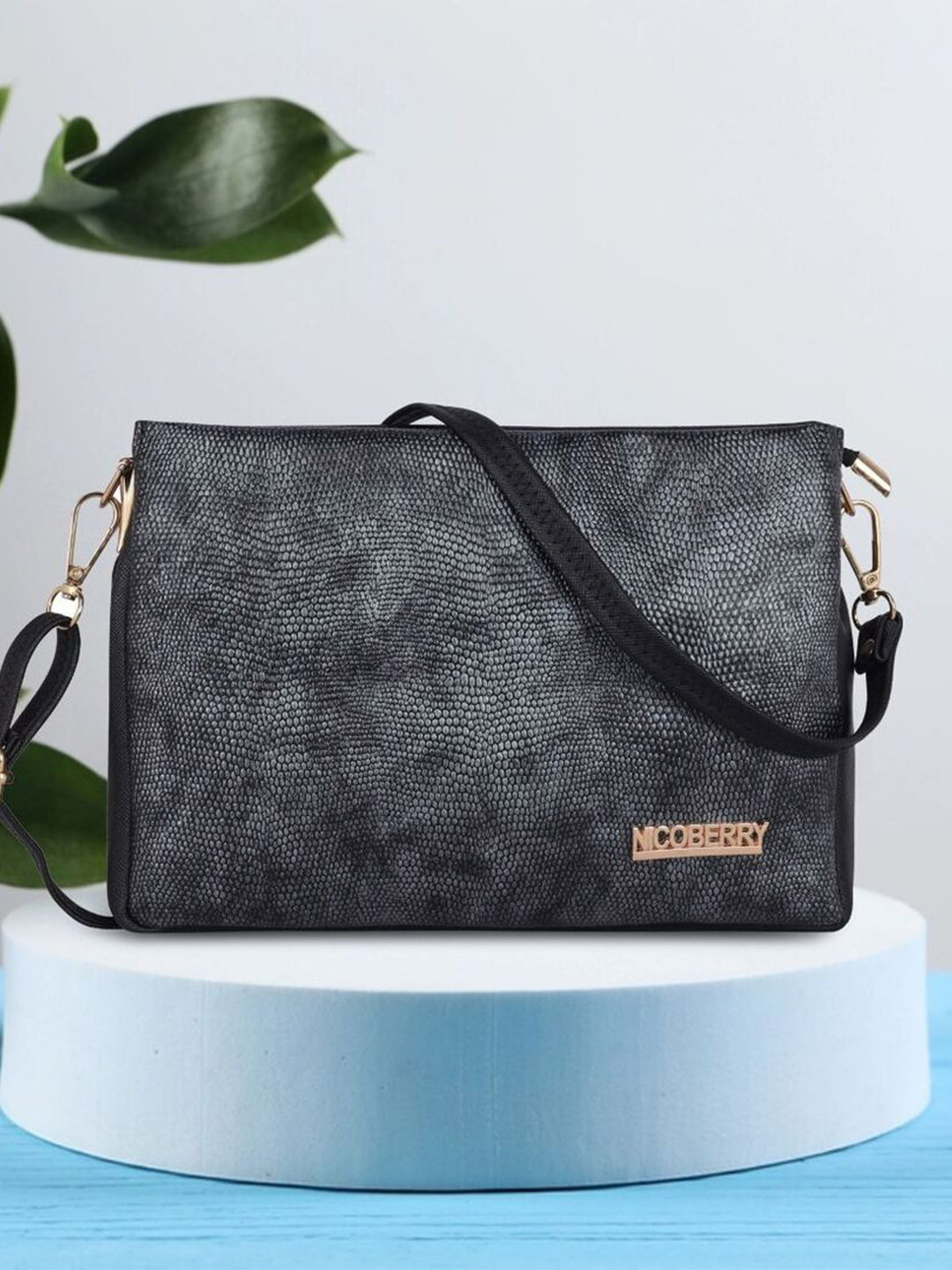 Nicoberry Women Textured Crossbody Sling Bag