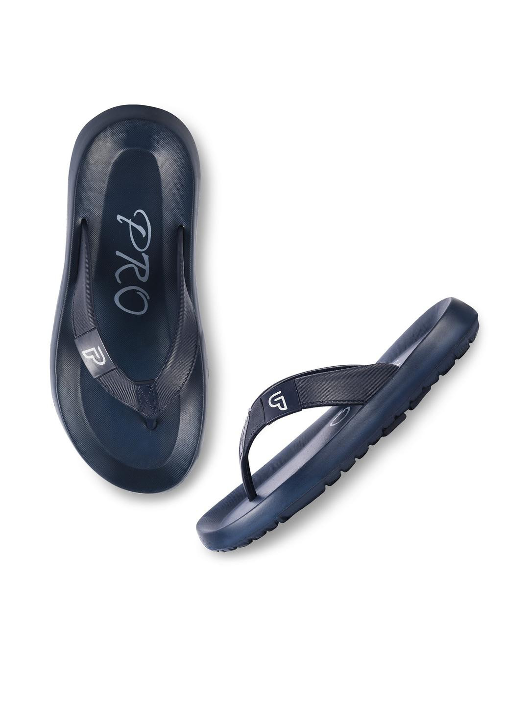 PROFOAM Men Navy Blue Slip-On Solid Rubber Regular Flip-Flop