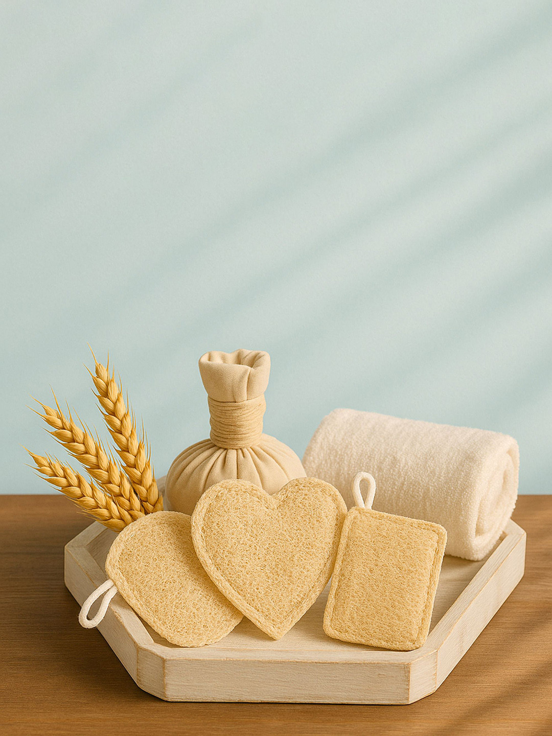 awenest Set Of 3 Gentle Natural Loofahs