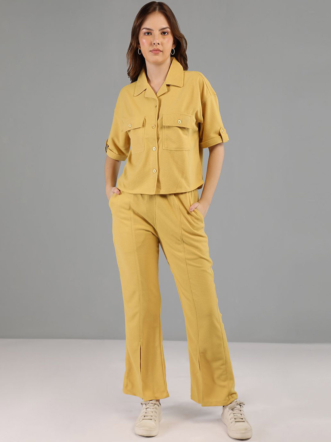 ETC Polo Neck Shirt With Trousers Co-Ords