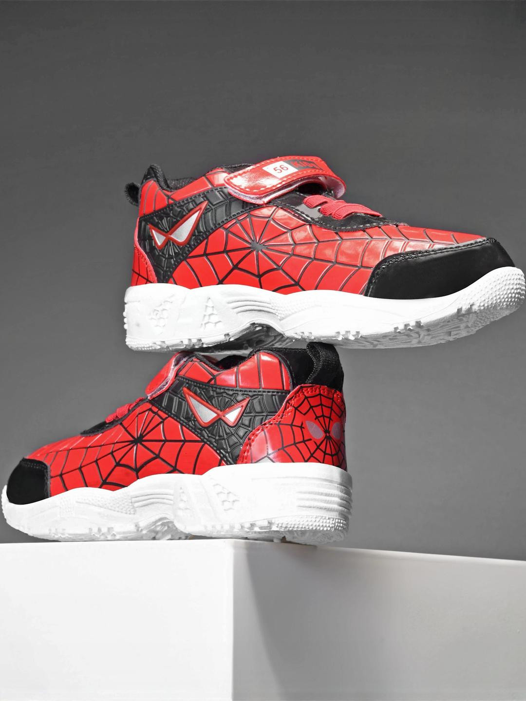 PU-PINE Red Synthetic Leather Sneakers