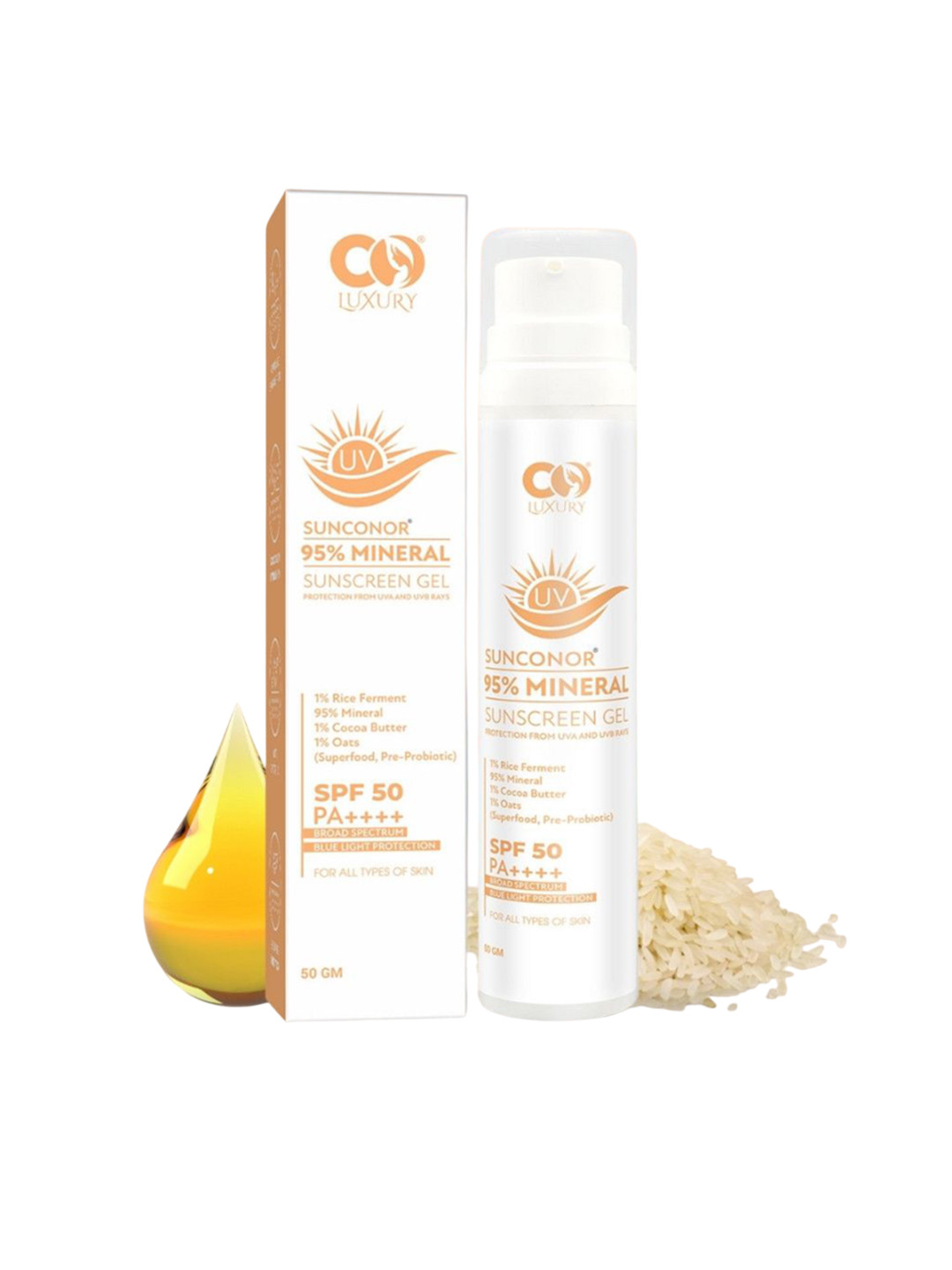 CO Sunconor 95% Mineral Sunscreen Gel- 50 g