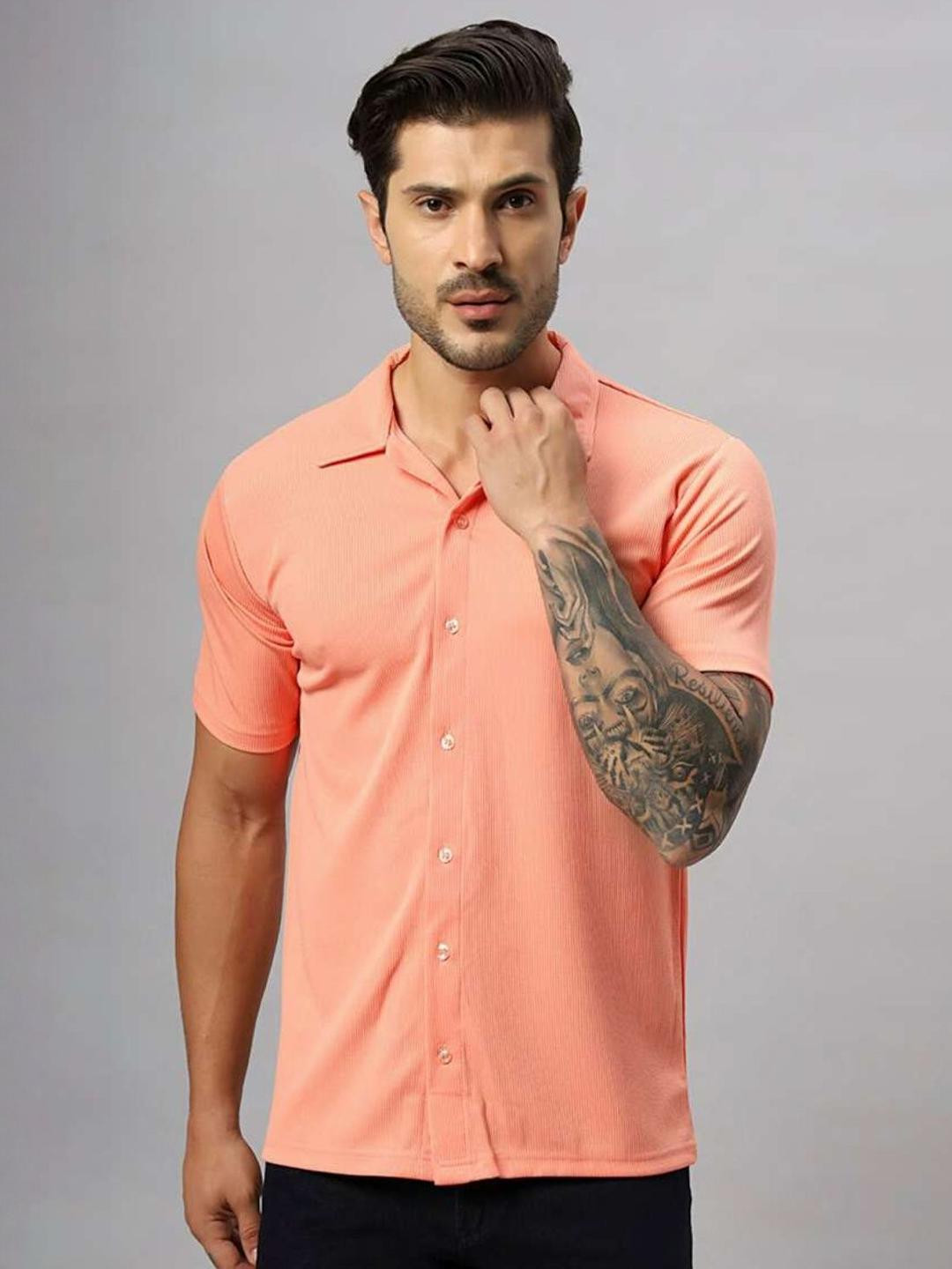 JENSI ENTERPRISE Classic Fit Lapel Collar Shirt