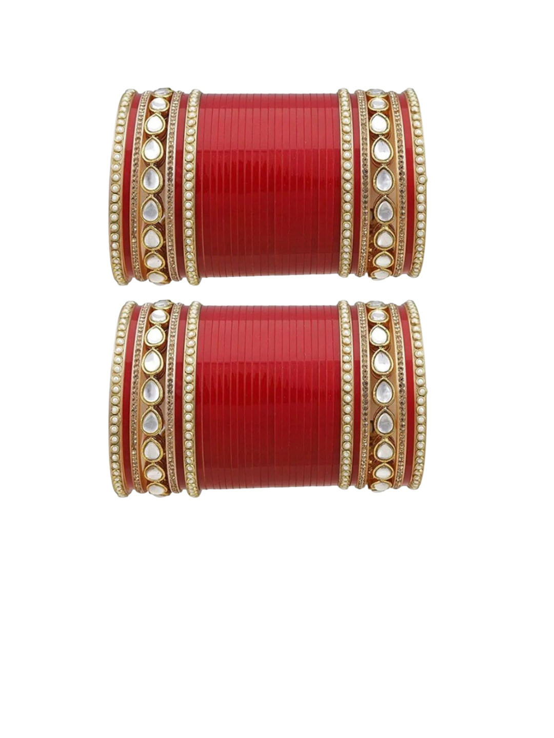 jtraditional Set Of 56 Zircon Studded Bangle