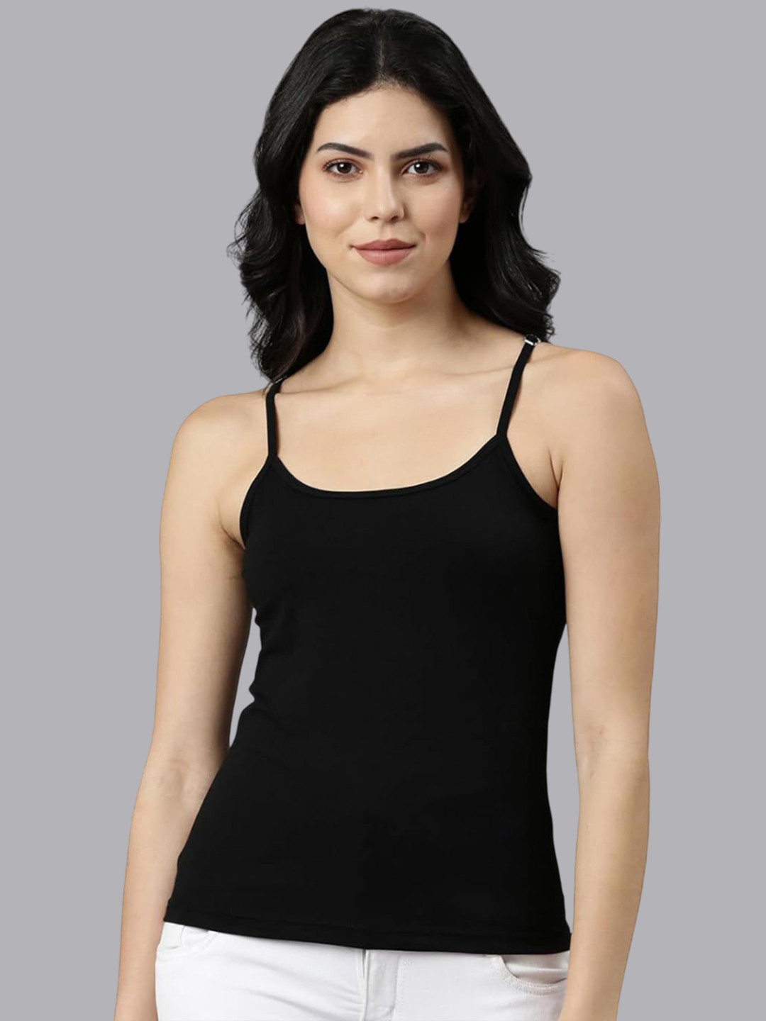 Rupa Jon Pack Of 10 Cotton Non Padded Camisoles