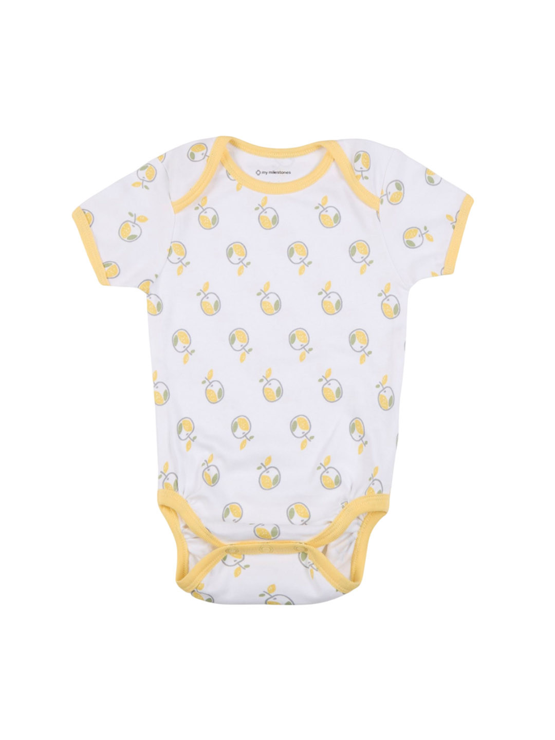 My Milestones Infants Printed Pure Cotton Bodysuit