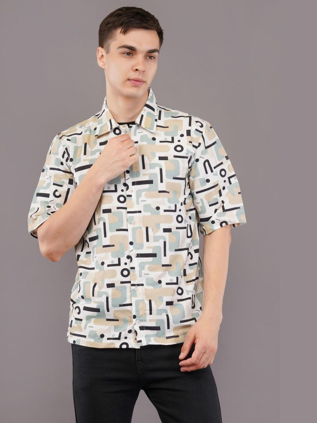 Adore  Wear Printed Drop-Shoulder Sleeves Relaxed Fit Casual Shirt