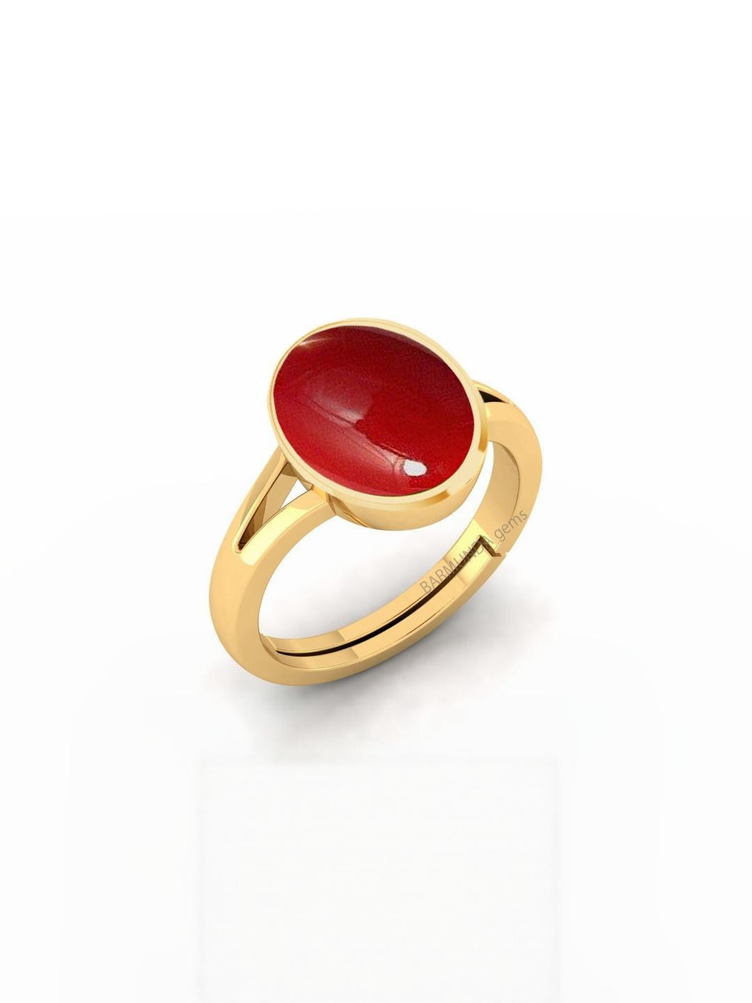 Barmunda gems Stone Studded Brass Finger Ring