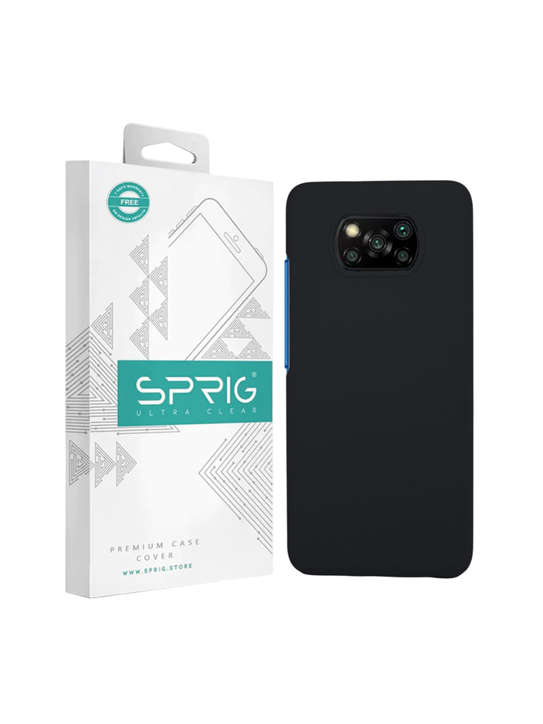 SPRIG Poco X3 Liquid Silicone Back Cover