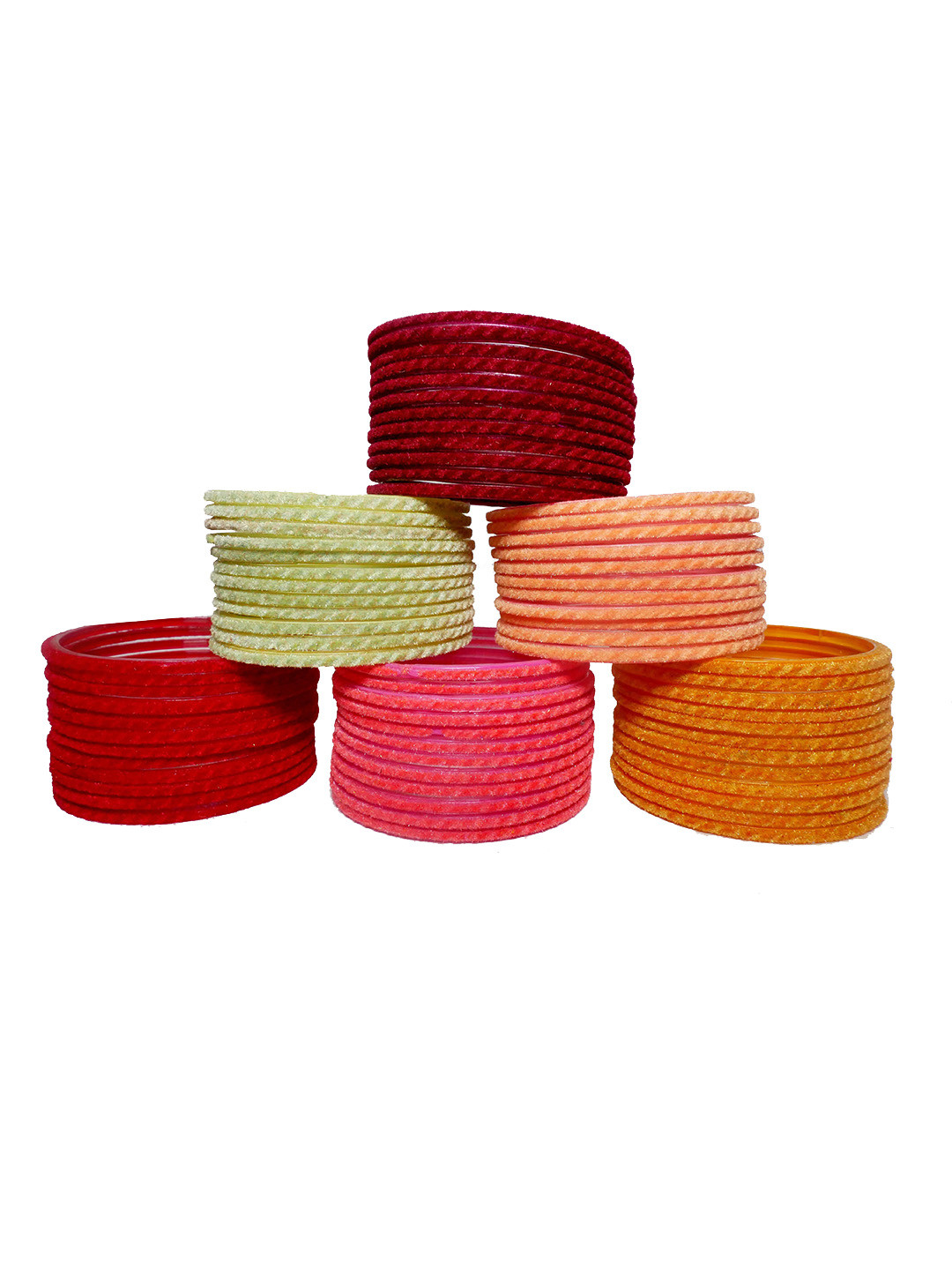 jtraditional Set Of 72 Glass Chuda Bangles