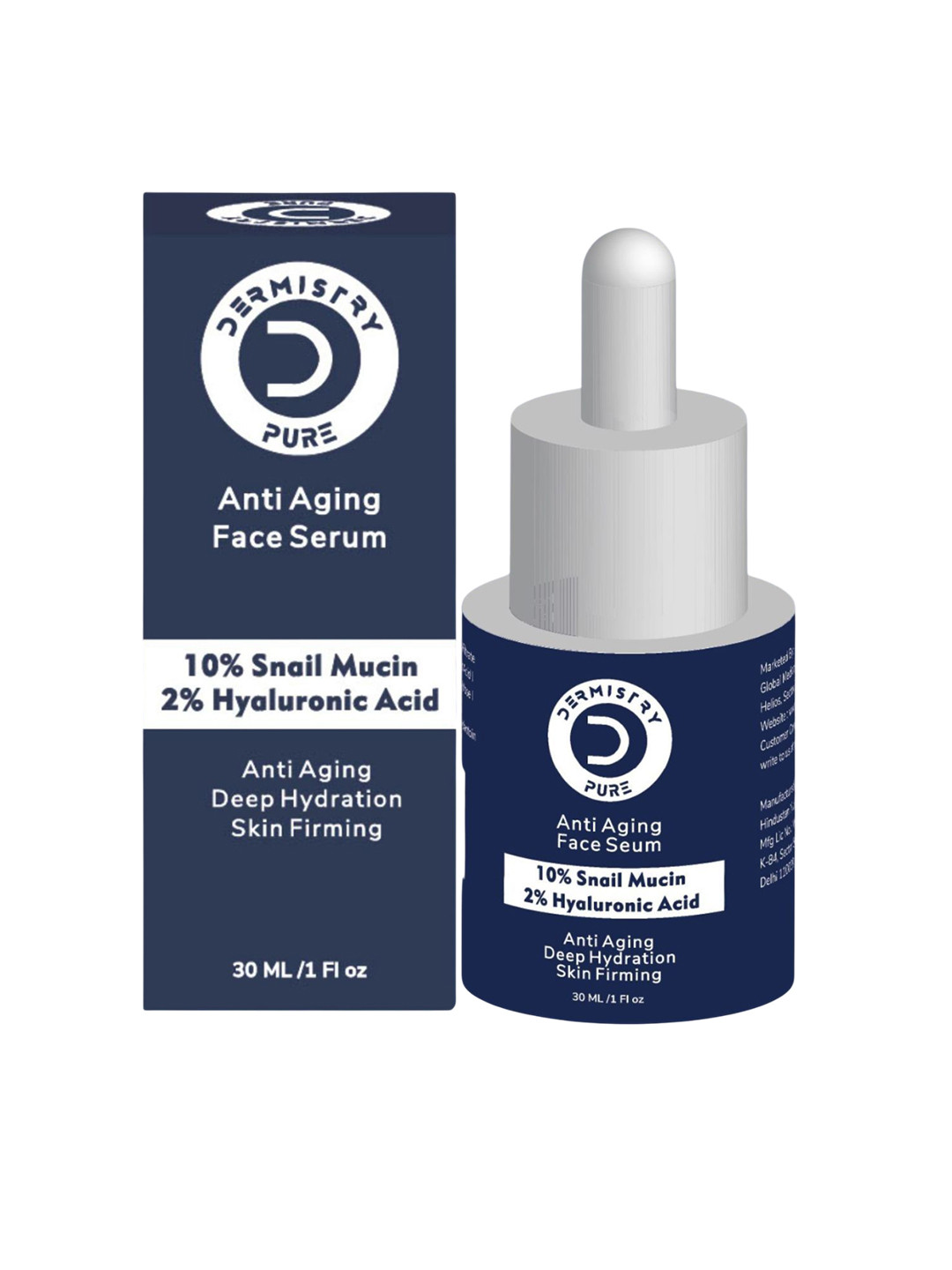 DERMISTRY 10% Snail Mucin Peptide Anti Aging Face Serum - 30 ml