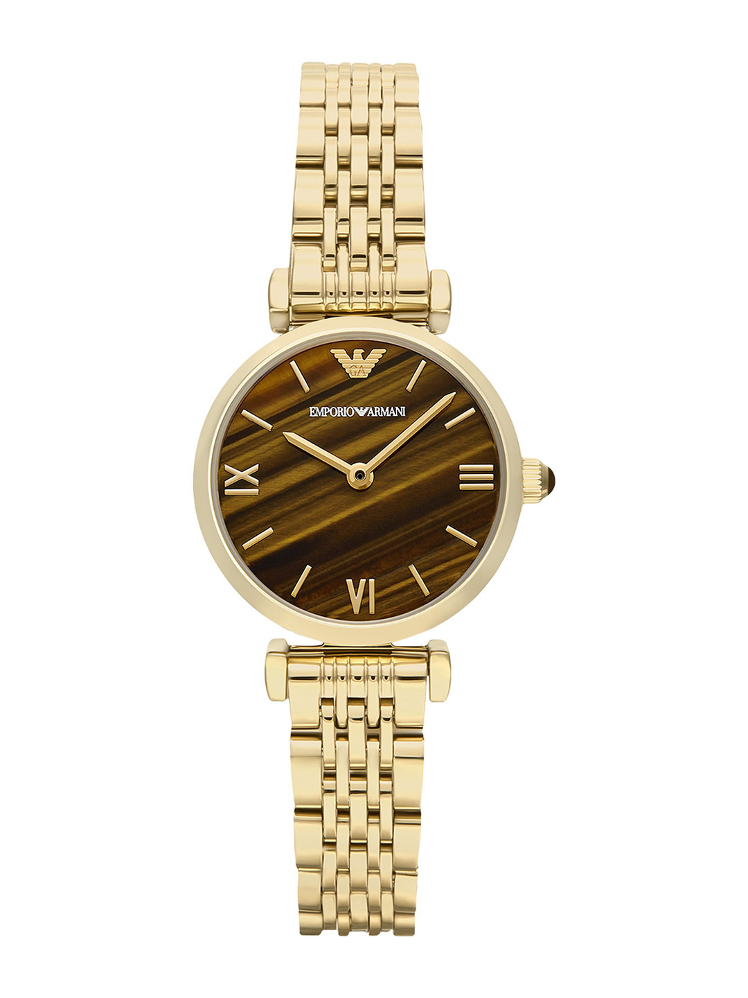 Emporio Armani Women Printed Dial & Stainless Steel Straps Analogue Watch AR11703