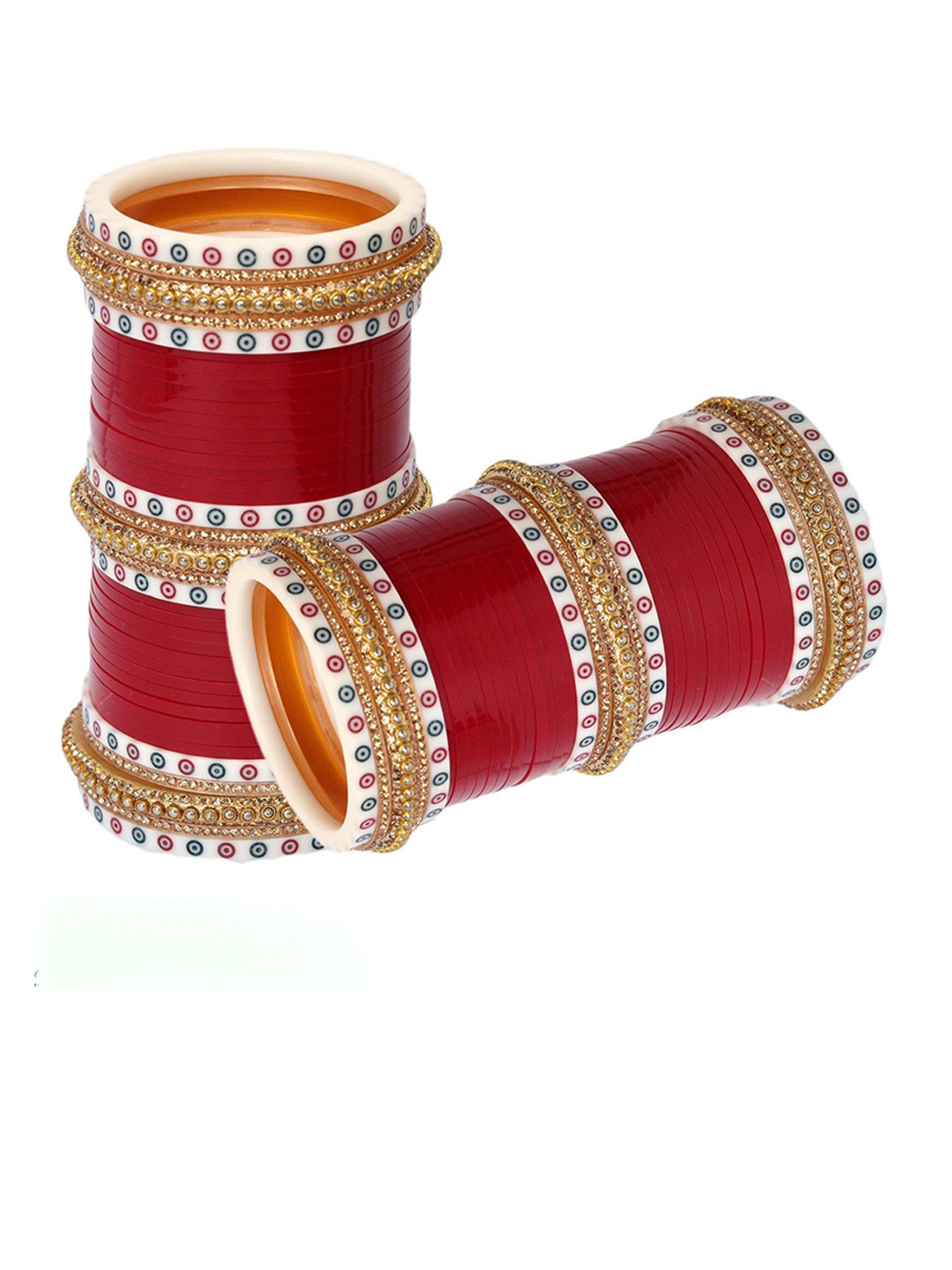 Chura king Set Of 78 Stone Studded  Ethnic Bangles