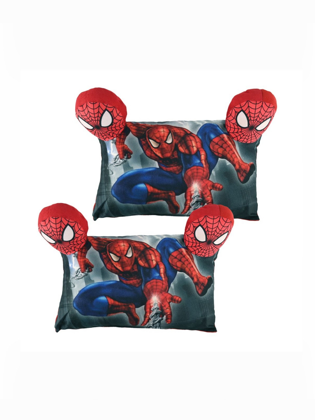 YK Red And Black 2 Pieces Cartoon Characters Printed Baby Pillows