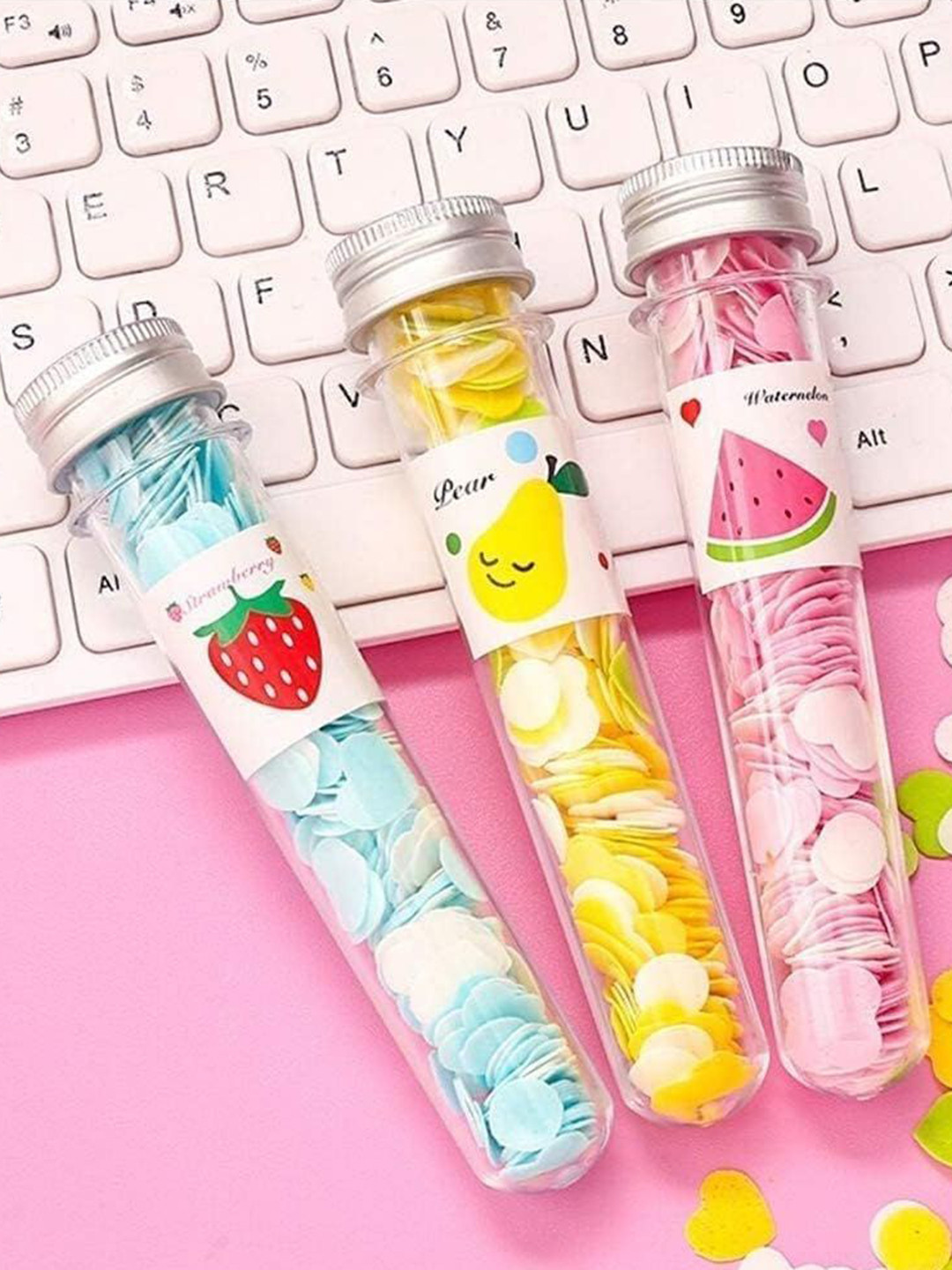 Kalra Magic Set Of 6 Self Design Paper Soap Bottle