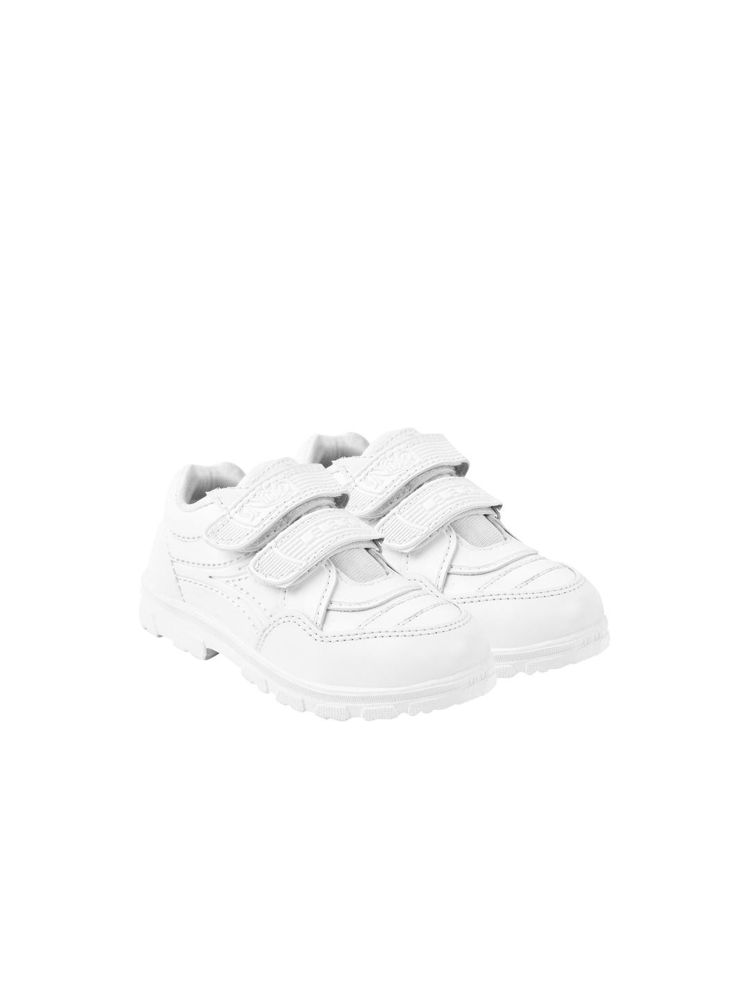 PU-PINE PP_LISTING-GOLAWHITEVELCRO-6C White Kids-Boys Casual Shoe