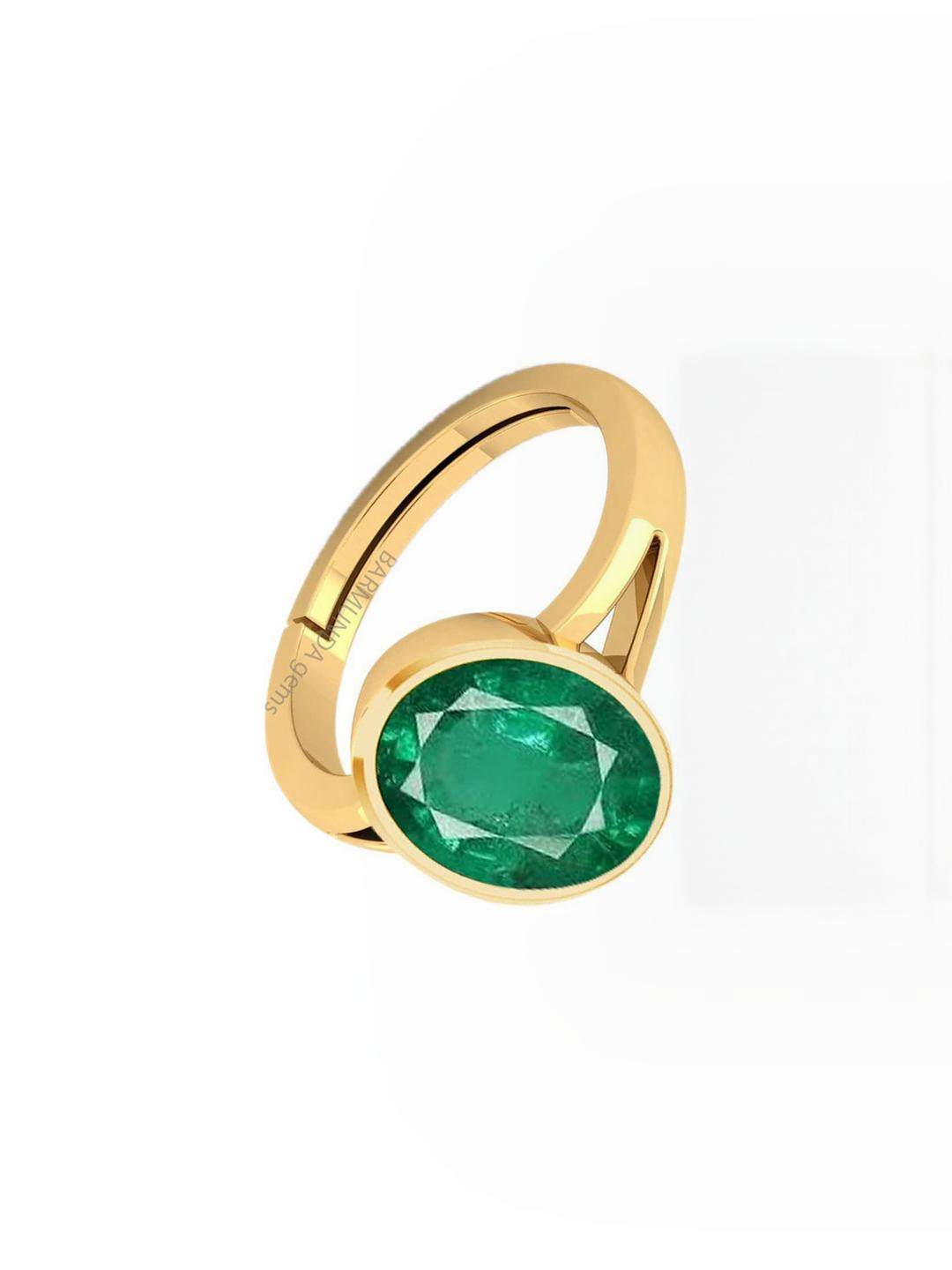 Barmunda gems Men Emerald Gems Finger Ring