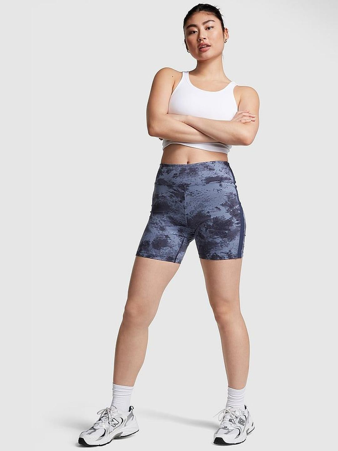 Victoria's Secret Women Camouflage Printed Skinny Fit High-Rise Cycling Sports Shorts