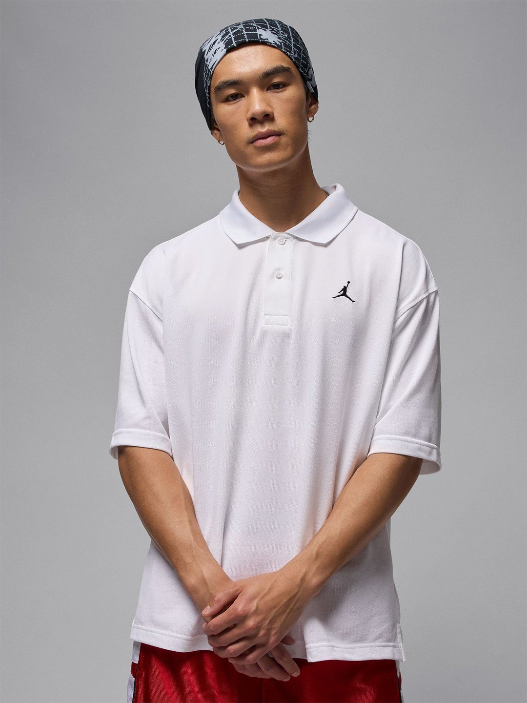 Nike Men's Jordan Brooklyn Cotton Polo T-Shirt