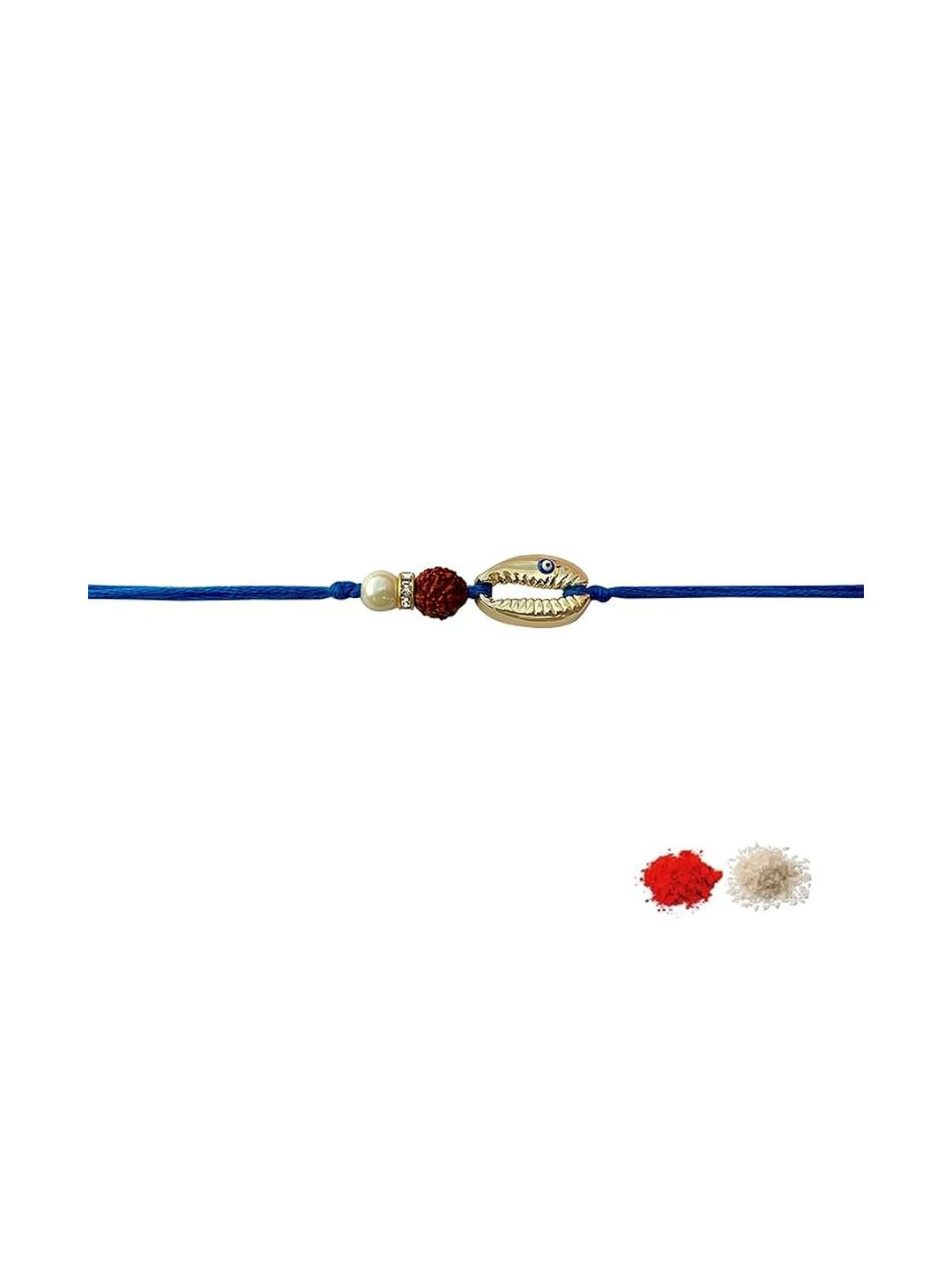 FURE Thread Cowrie Shell Rakhi